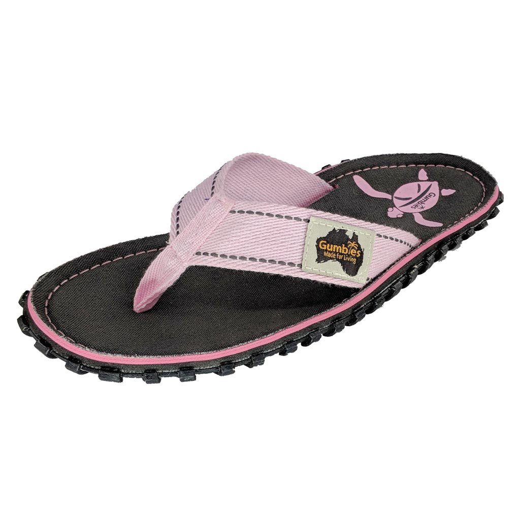 Gumbies Original Kids in Turtle T-Strap-Zehentrenner aus recycelten Materialien hergestellt, stabile Gummisole