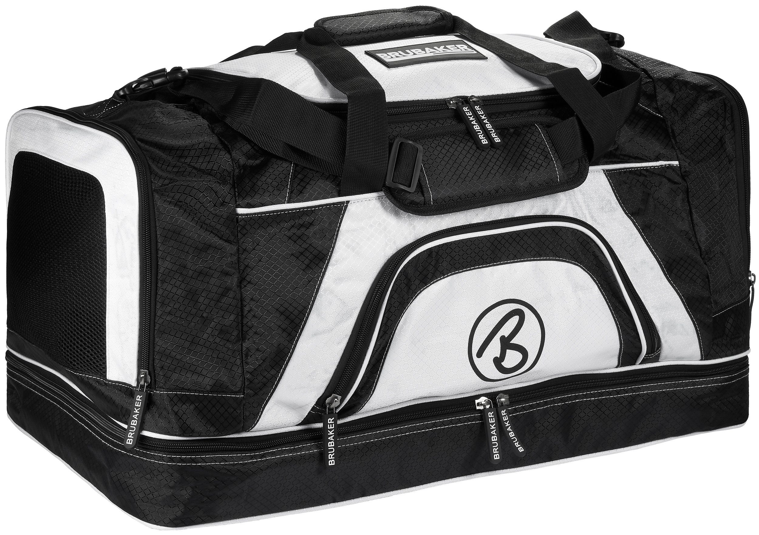 BRUBAKER Sporttasche XXL Trainingstasche 90 l oder 52 l (1-tlg., Reisetasche mit Schuhfach und Nassfach), Fitnesstasche mit abnehmbarem Schultergurt