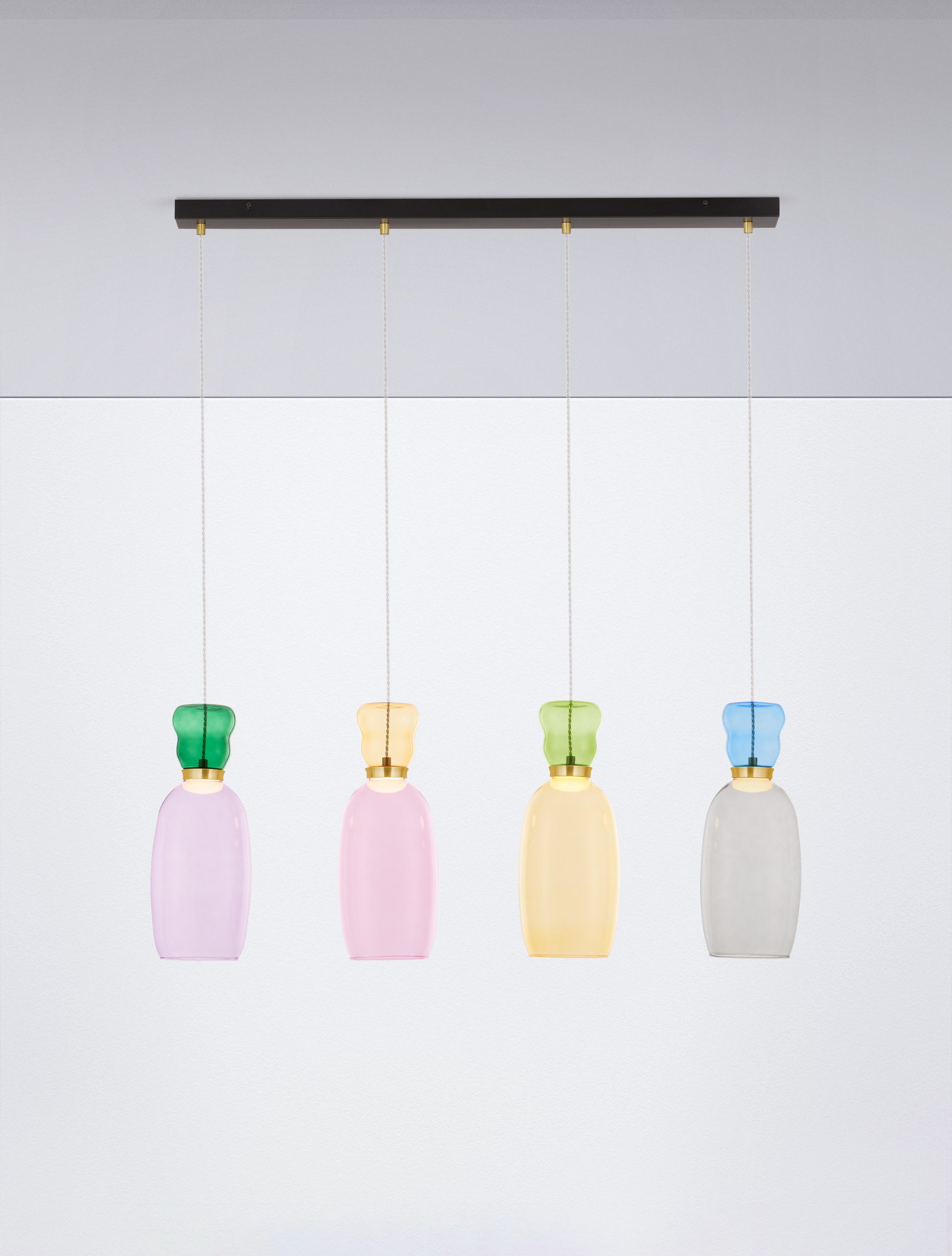 Nova Luce Pendelleuchte PLUMA, LED fest integriert, Warmweiß