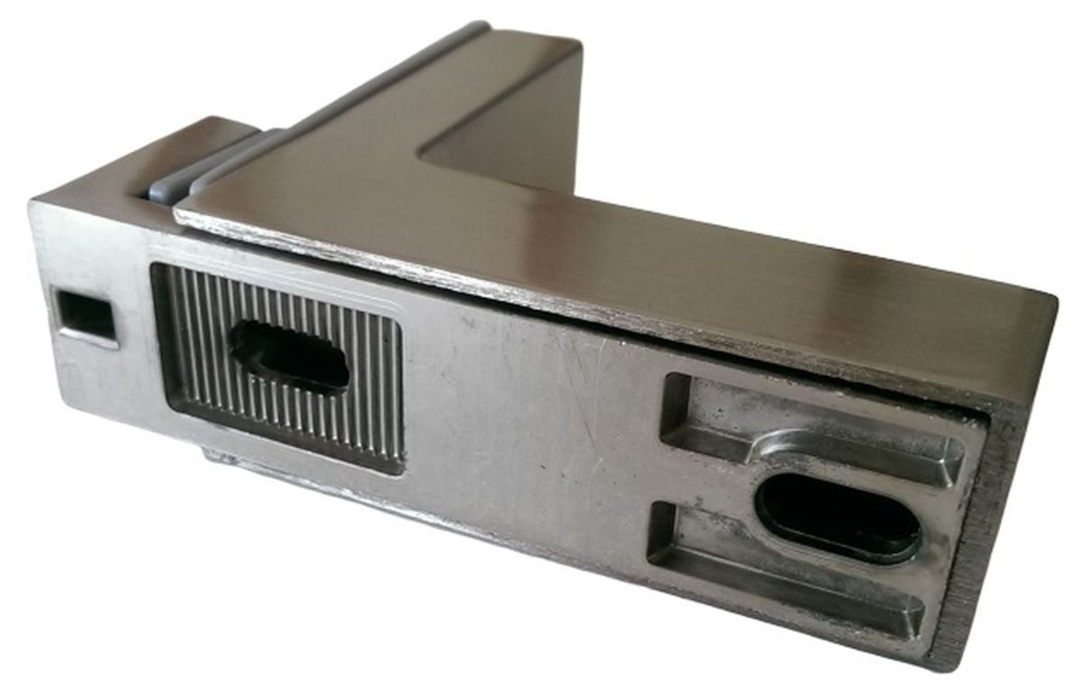 livingpoint24 Wandregalhalter Regalbodenhalter Edelstahloptik Glasbodenträger 8-50mm Bodenhalter, 1-tlg. – Bild 5 von 5
