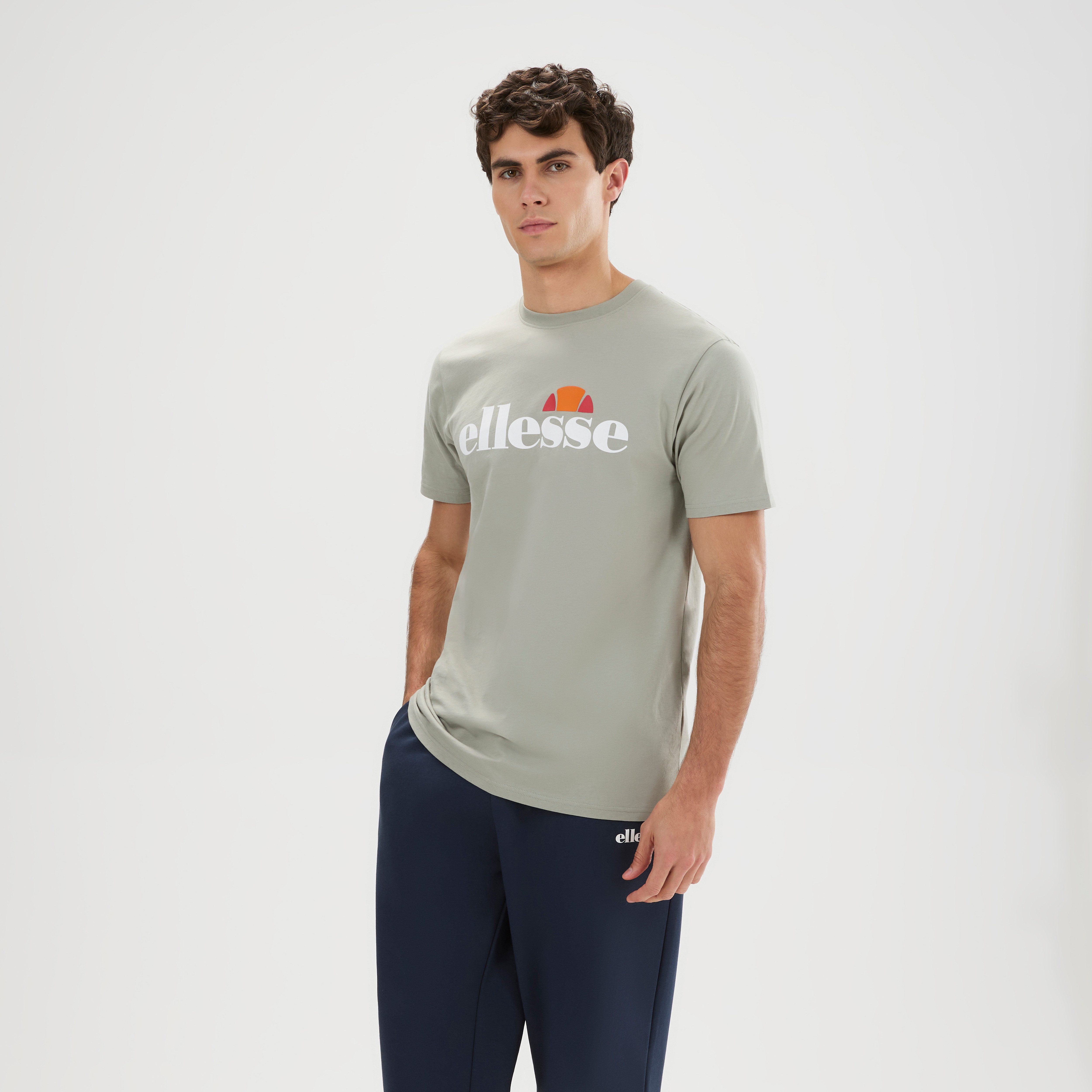 Ellesse T-Shirt Prado 2 Tee mit Rundhalsausschnitt, Kurzarm, aus Baumwolle, normale Länge