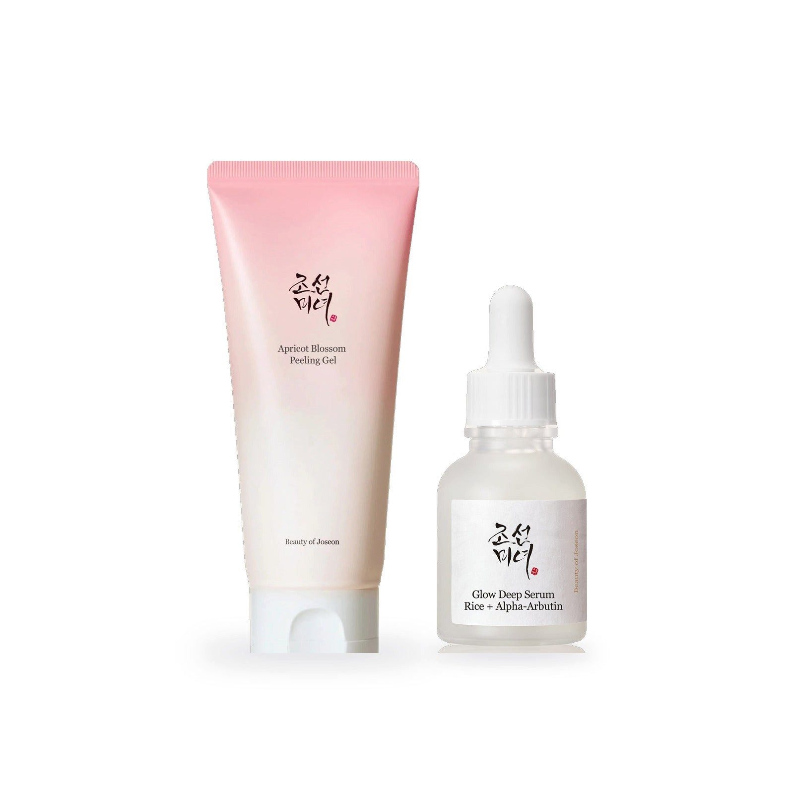 Beauty of Joseon Gesichtspflege-Set Peeling & Glow Set: Apricot Blossom Peeling Gel + Glow Deep Serum, 2-tlg.