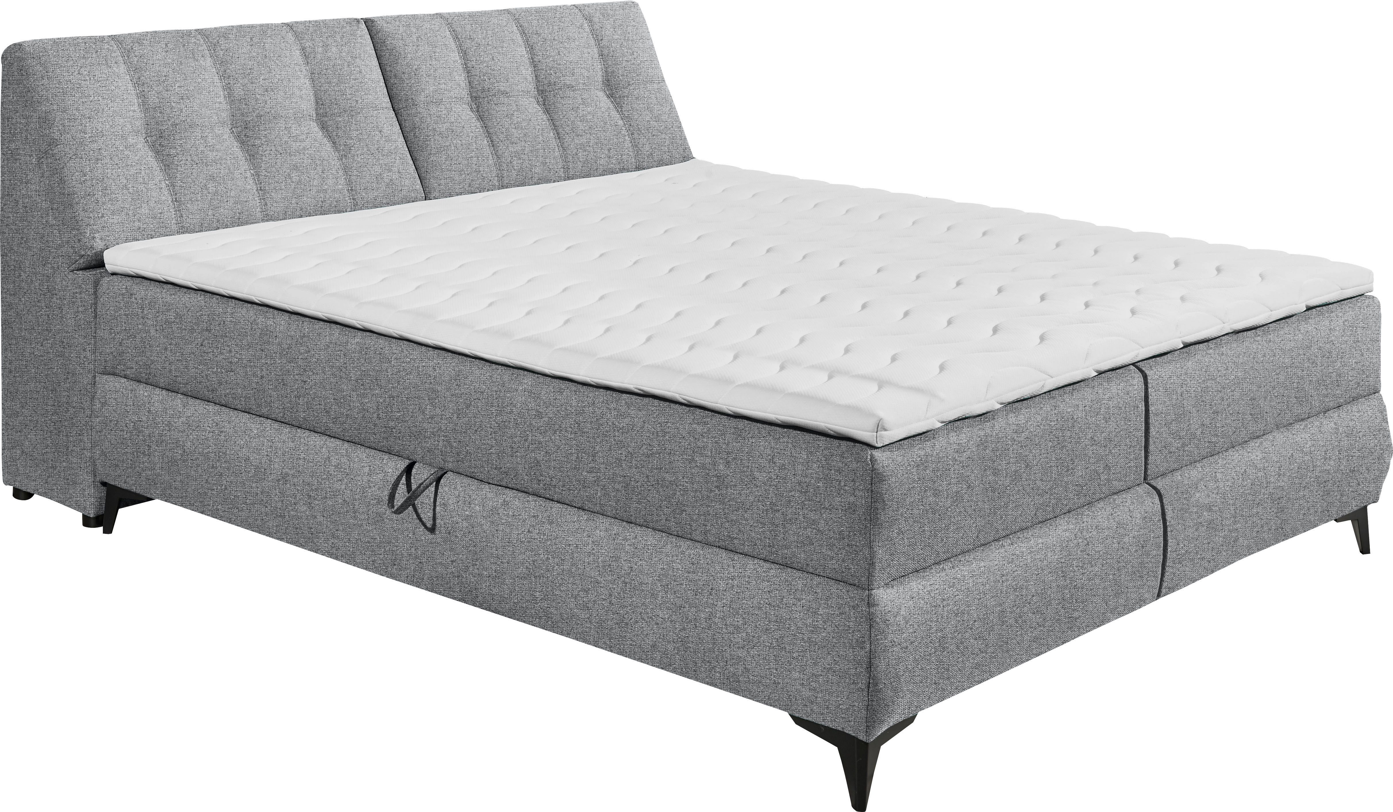 ED EXCITING DESIGN Boxbett Atlantis, mit Bettkasten und Stauraum im Kopfteil