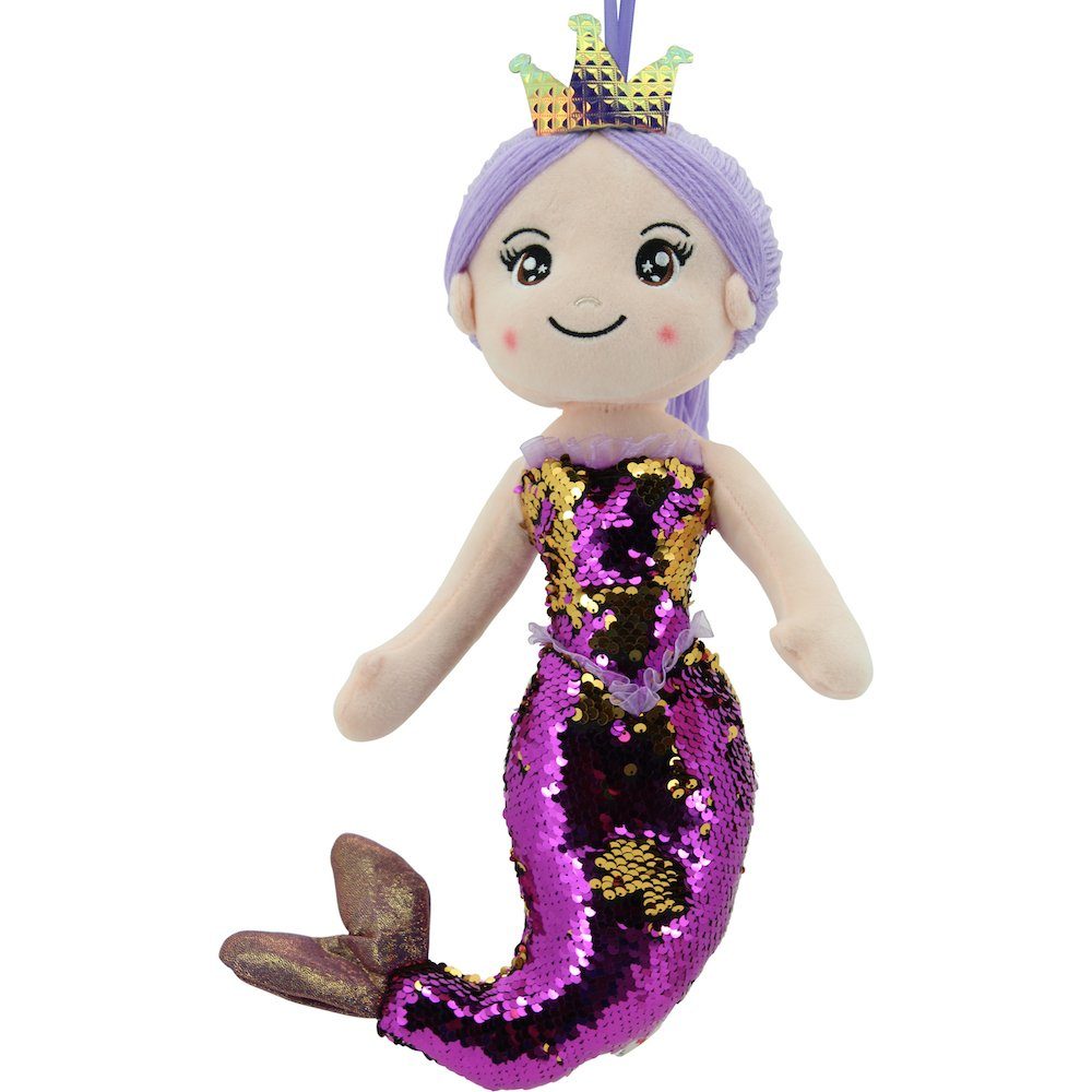 Sweety-Toys Meerjungfrauenpuppe Sweety Toys 11933 Stoffpuppe Meerjungfrau Plüschtier Prinzessin 40 cm lila
