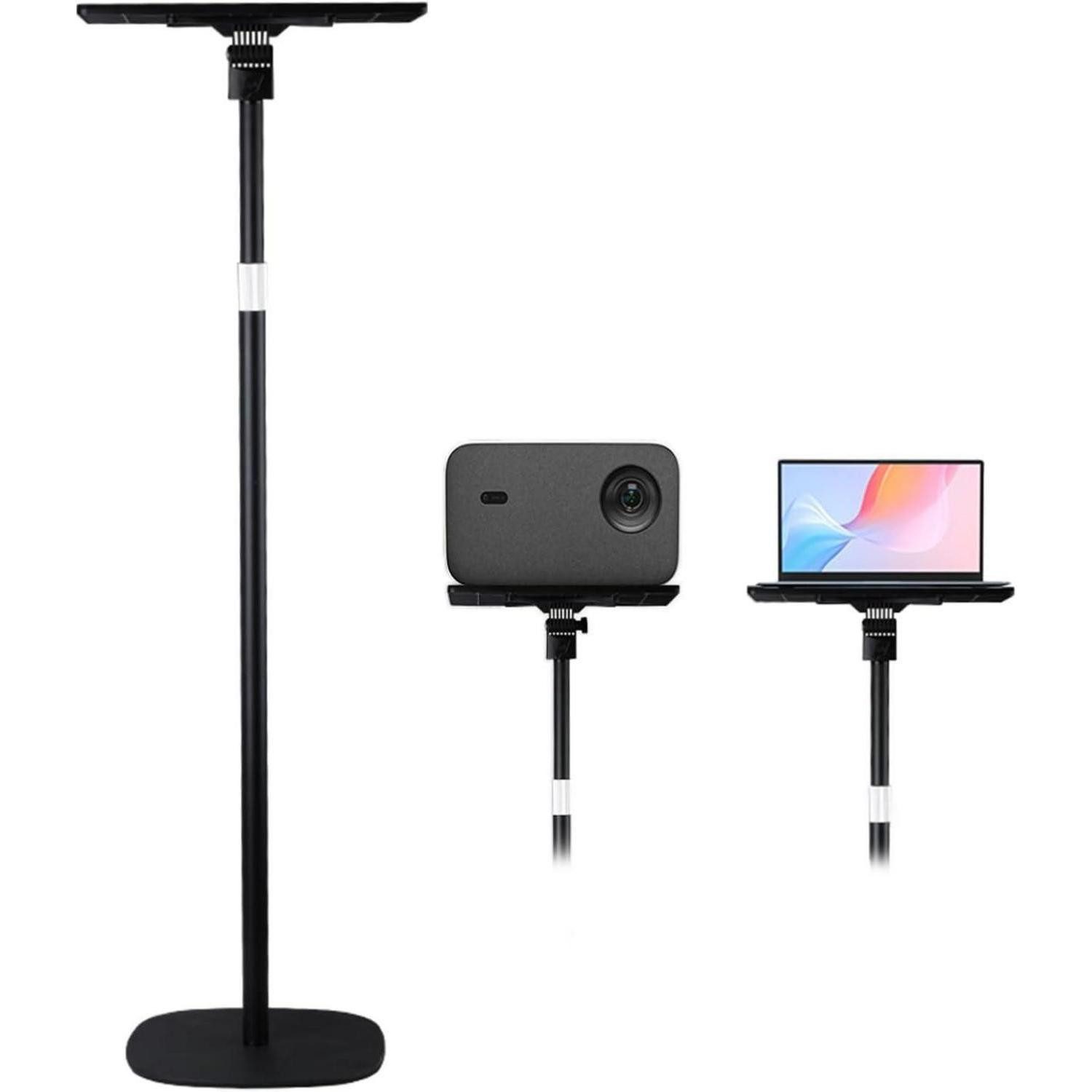 LuxusKollektion Beamer-Standfuß Beamer Ständer verstellbar 54-129cm Metall 7kg Tragfähigkeit