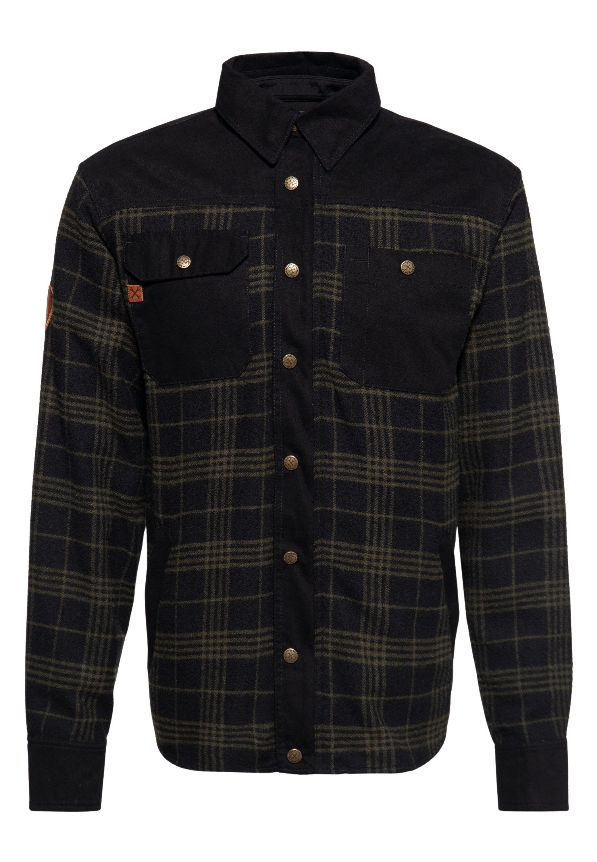 KingKerosin Kurzarmhemd K.K. Adventure Gear mit herausnehmbarem Softshell-Innenfutter