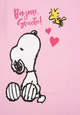United Labels® Schlafanzug The Peanuts Snoopy Schlafanzug Damen - Pyjama Set Langarm Rosa/Pink