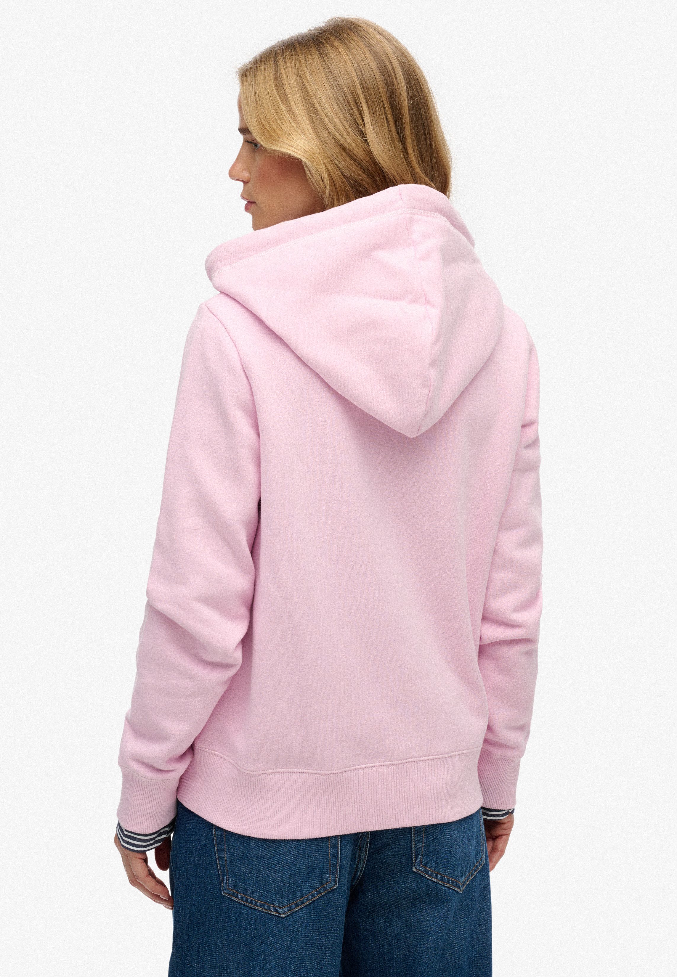 Superdry Kapuzensweatjacke Essential Logo Ziphood Hb Mit Logostickerei