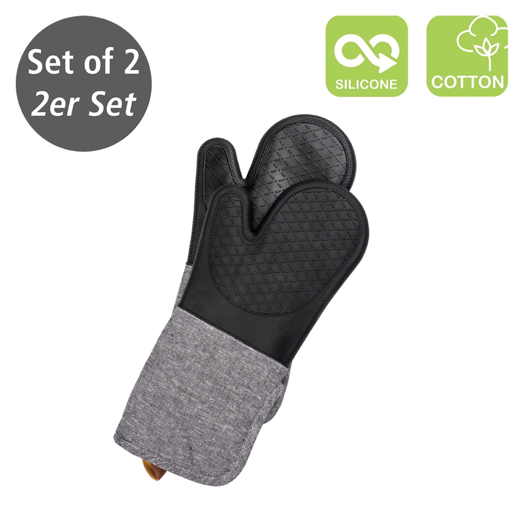 WENKO Topfhandschuhe Modell Ada, (Set, 2-tlg), Ofen- und Grillhandschuhe, e günstig online kaufen