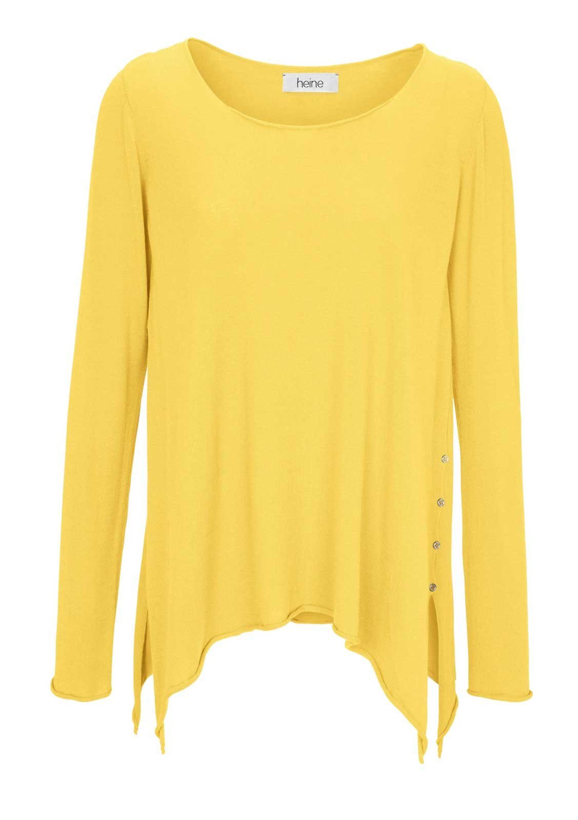 heine Troyer HEINE Damen Feinstrickpullover, gelb