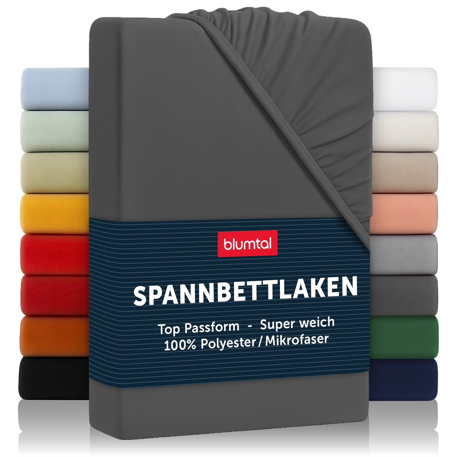 Blumtal Spannbettlaken Bettlaken aus Mikrofaser OEKO-TEX® zertifiziertes Laken, Mikrofaser, Gummizug: rundum, (1 Stück), Oeko-TEX® Zertifiziert