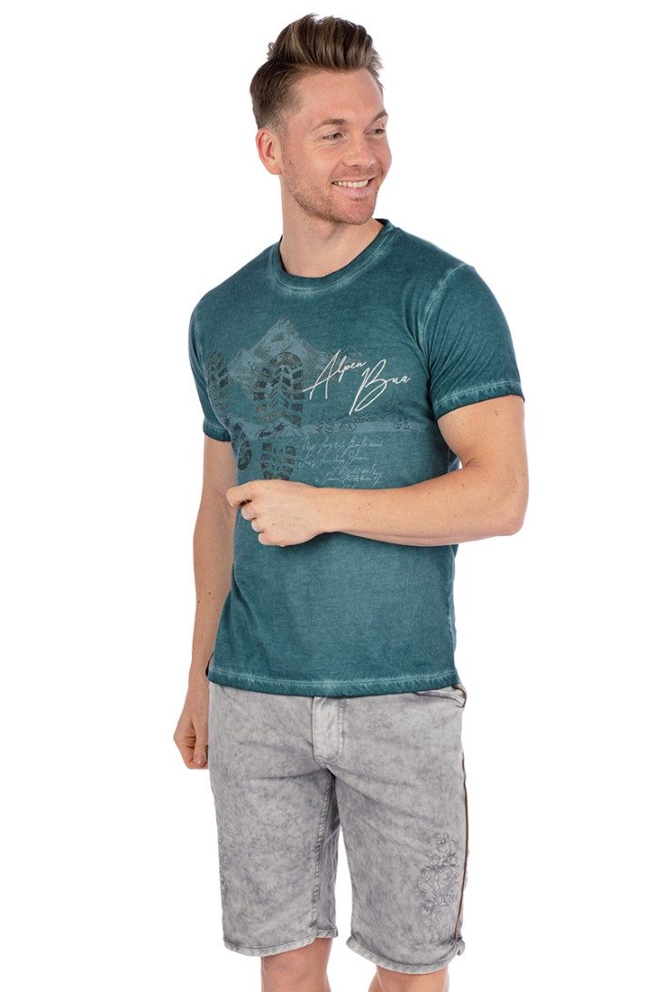 Hangowear Trachtenjeans Jeans Bermuda Herren - HECTOR - hellgrau