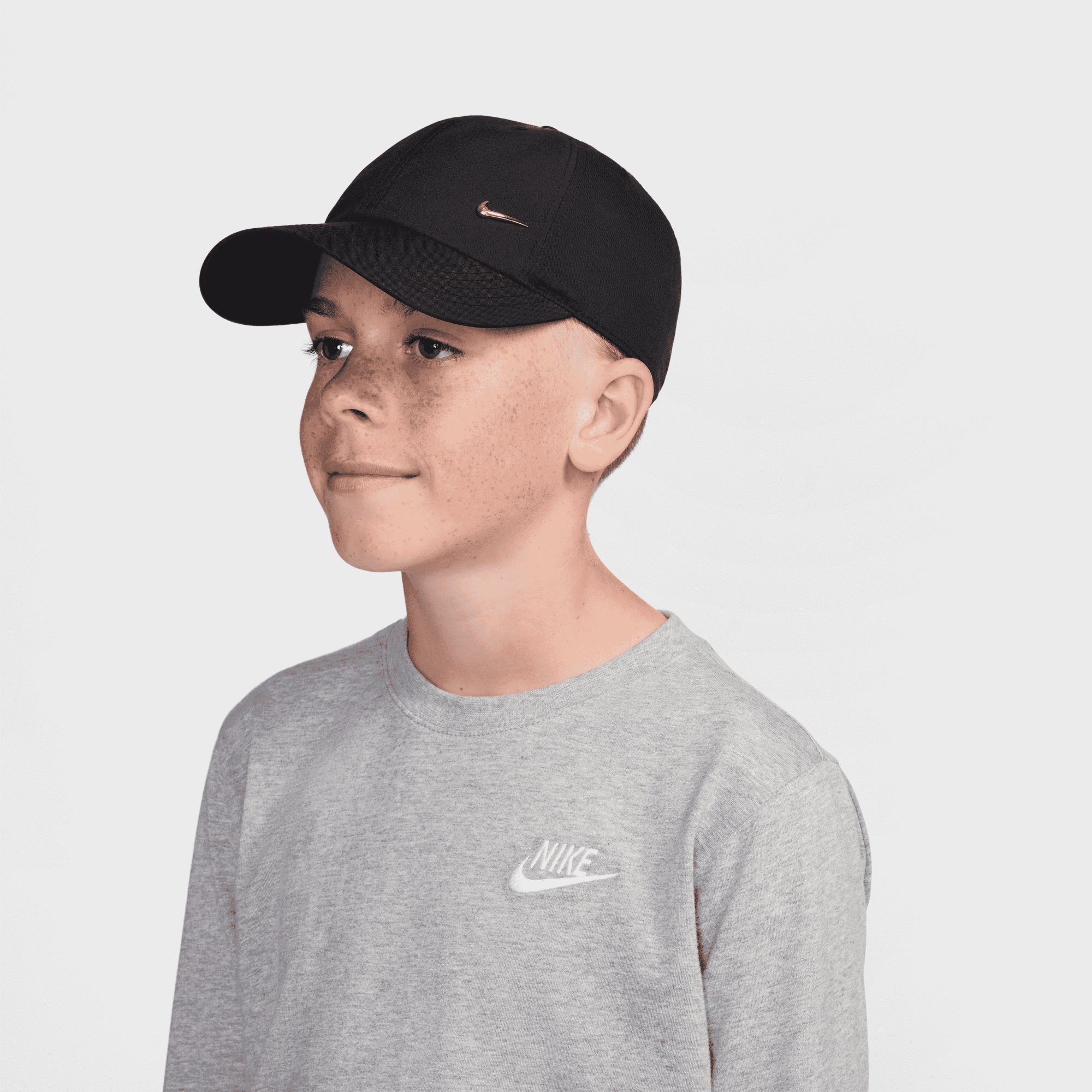 Nike Baseball Cap Nike Kinder Kappe Kids Unstructured Metal Swoosh Cap FB5064
