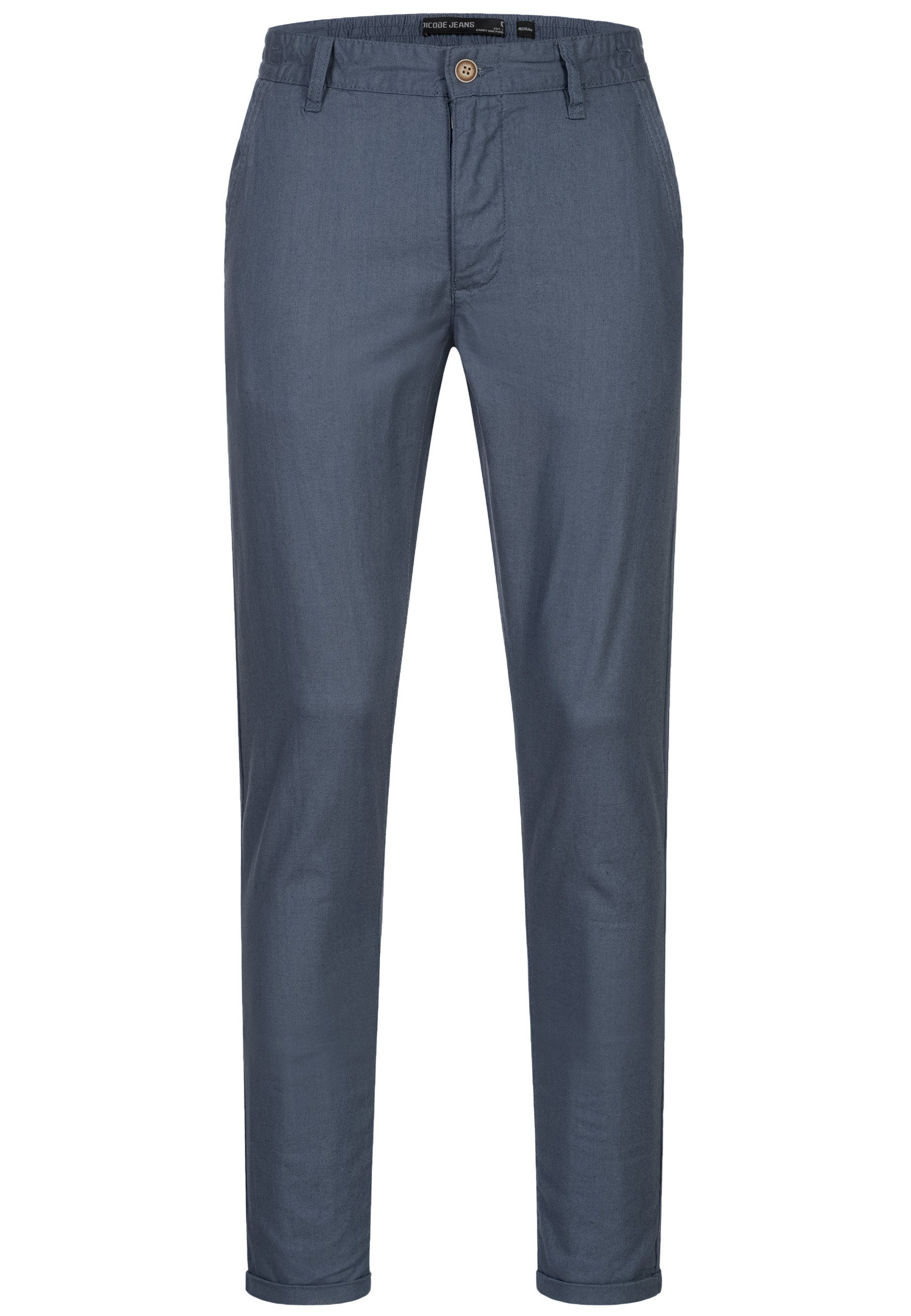 INDICODE Leinenhose Herren Haverfield Sommerhose Leinen Herrenhose mit 4 Taschen – Bild 2 von 5