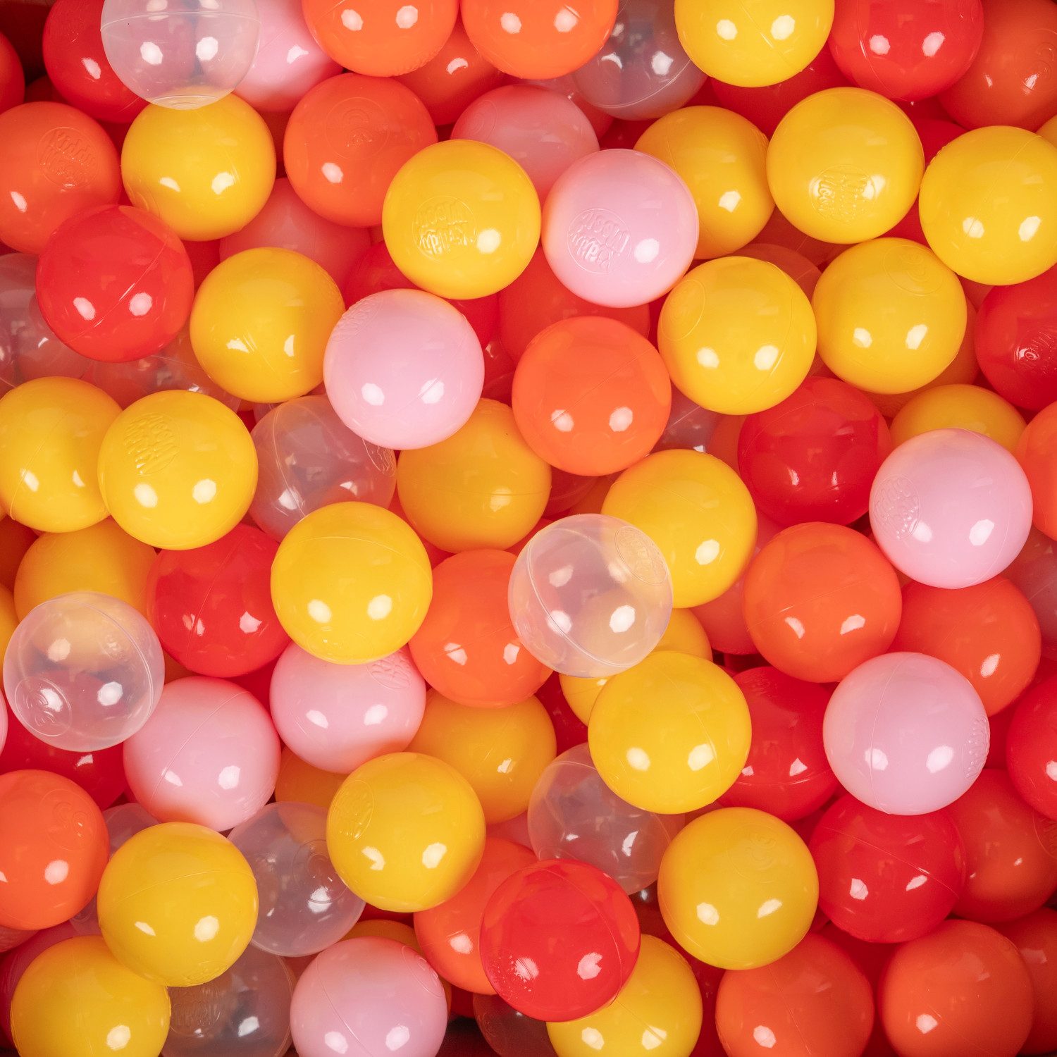 KiddyMoon Bällebad-Bälle ZK6 (Baby Plastikbälle Spielbälle), Made in Europe