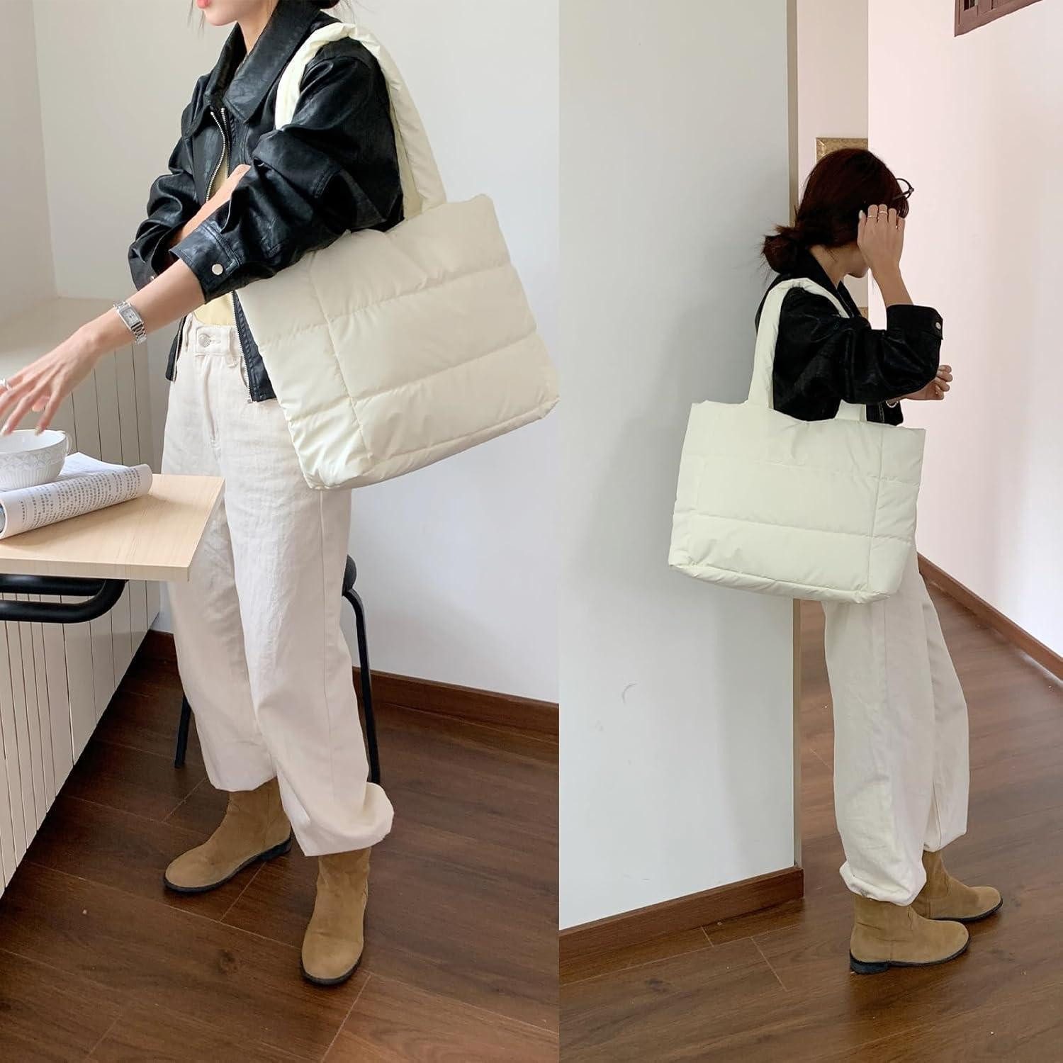 LuxusKollektion Hobo Damen Puffer Bag Handtasche günstig online kaufen