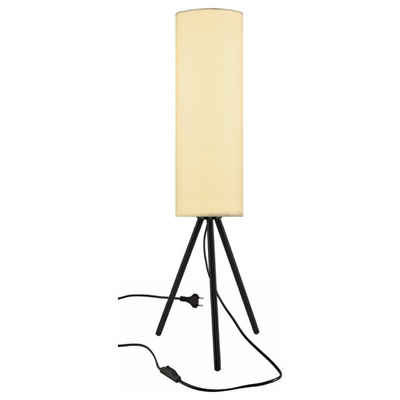 SLV Tischleuchte Tischleuchte Fenda Tripod Textil/Stoff E27 max. 40W schwarzweiß 150mm, keine Angabe, Leuchtmittel enthalten: Nein, warmweiss, Tischleuchte, Nachttischlampe, Tischlampe