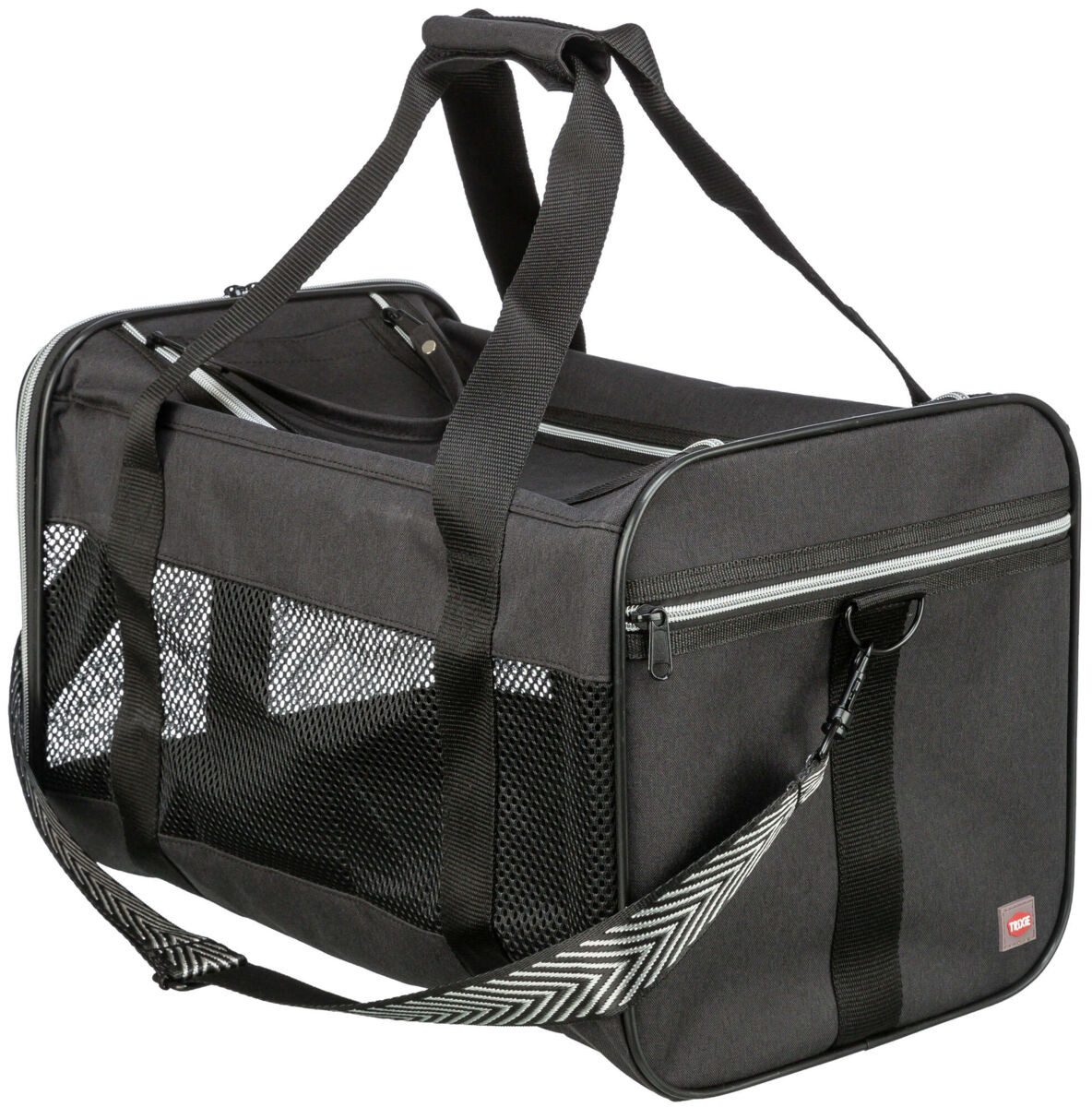 TRIXIE Tiertransporttasche Tasche Ryan - schwarz - 30 × 30 × 54 cm