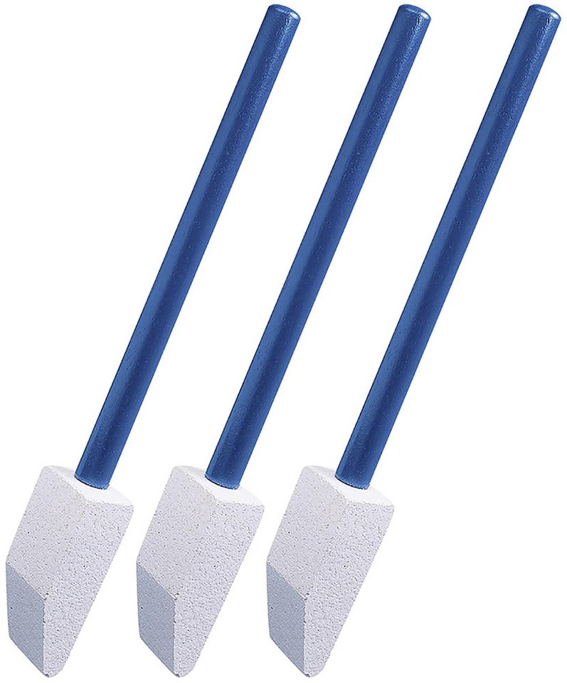 Thumbnail - Maximex Reinigungsbürsten-Set Toilettenreiniger Spezial, (3-tlg), mit abgeschrägtem Bimsstein und Holzgriff, Reinigung o...