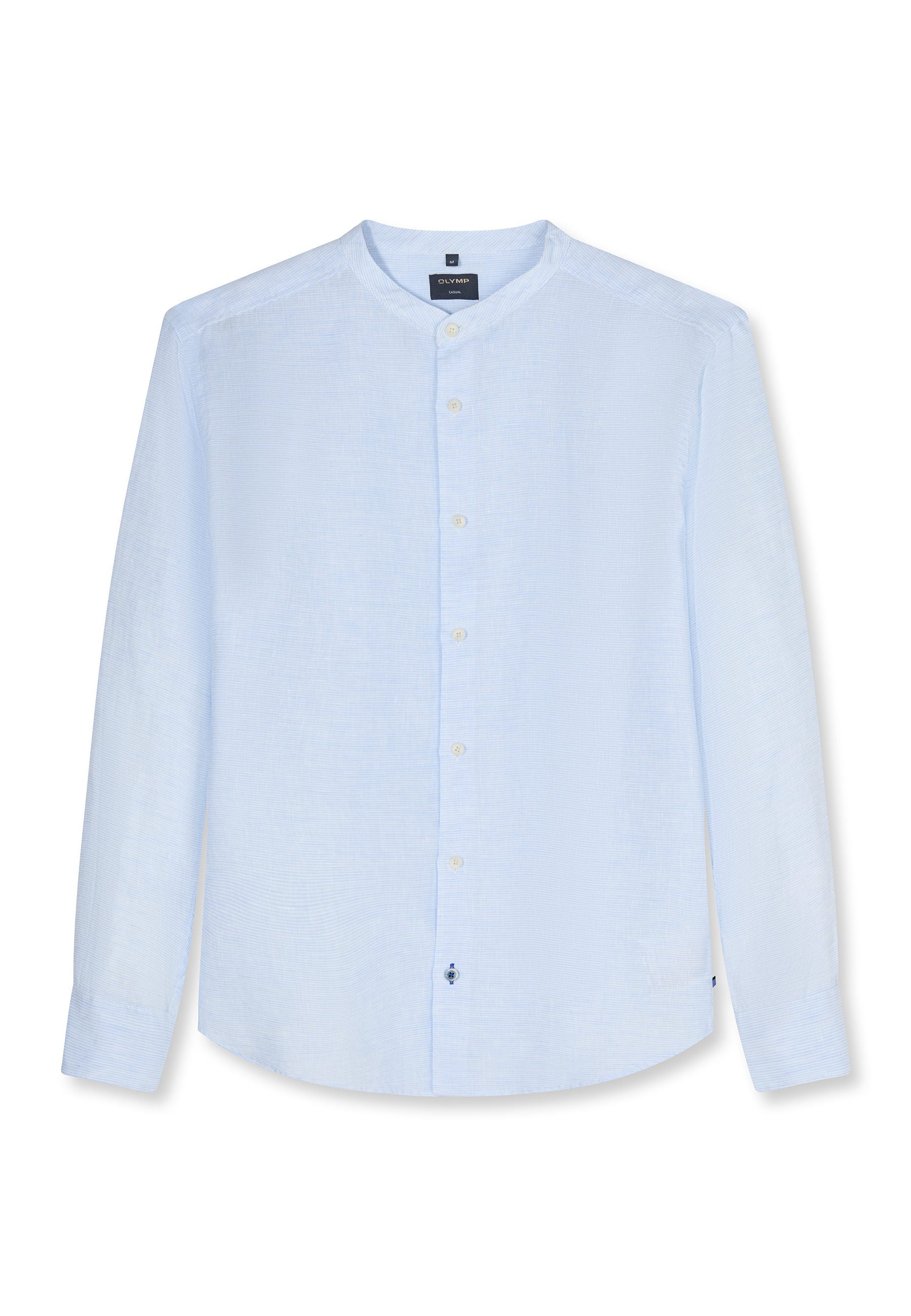 Langarmhemd OLYMP Casual, regular fit, Stehkragen