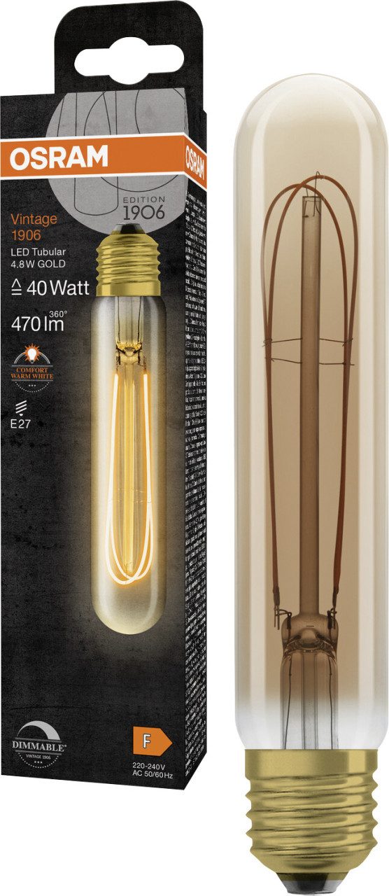 Osram LED-Leuchtmittel Osram LED Leuchtmittel Kolben E27 4,8 W warmweiß, Dimmbar