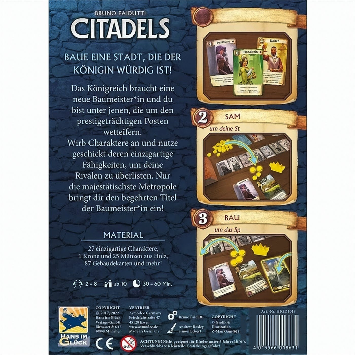 Asmodee Spiel Hans im Glück - Citadels
