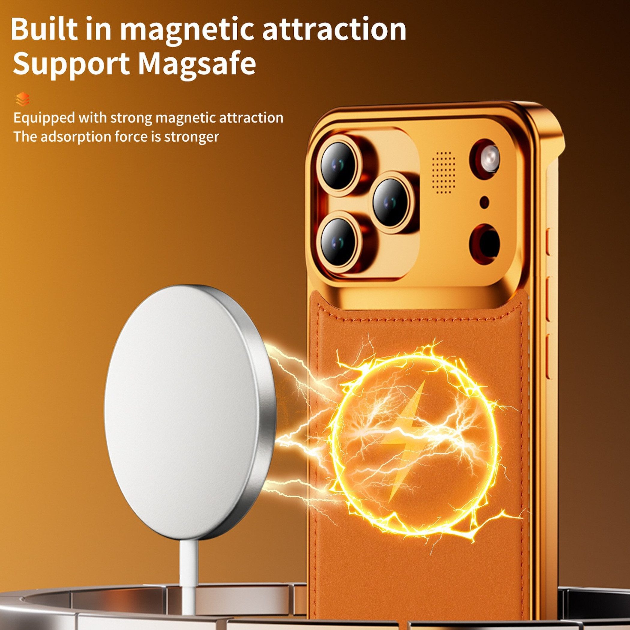 Wigento Handyhülle Magnetisch Aromatherapie Apple iPhone 17 Pro Max Aluminiumlegierung 6,86 Zoll, Magnetisch, Gemustert, Stoßfest, Aromatherapie-Einlage