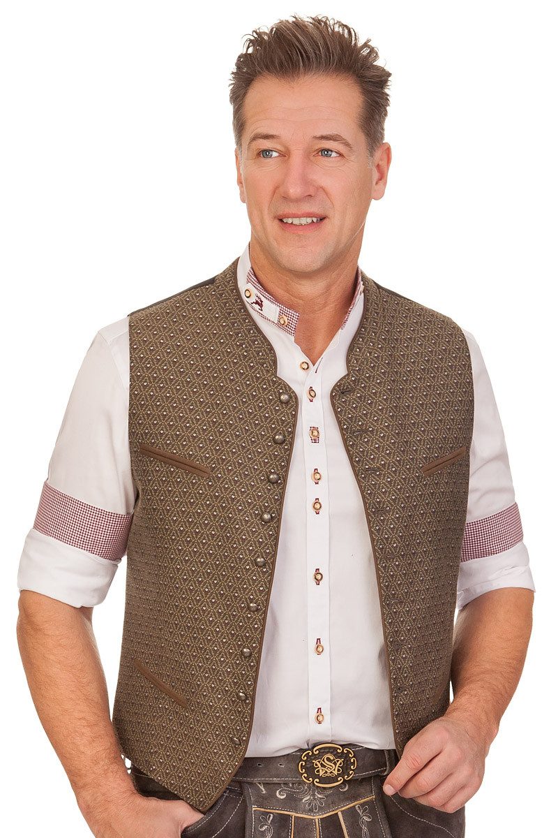 Hammerschmid Trachtenweste Trachtenweste - RAINER - braun, grau