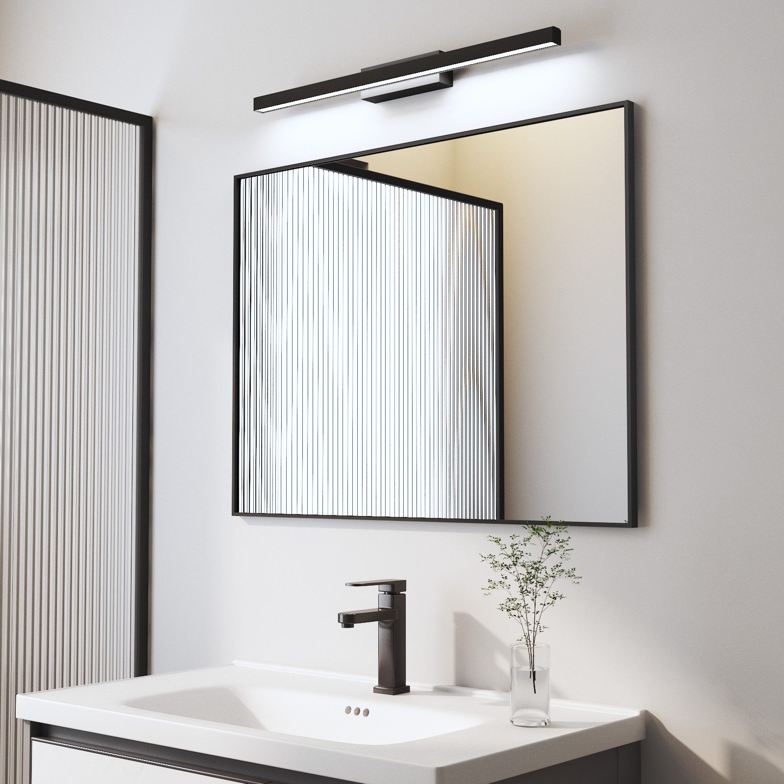 WDWRITTI Badspiegel mit licht Eckig 50x70cm günstig online kaufen