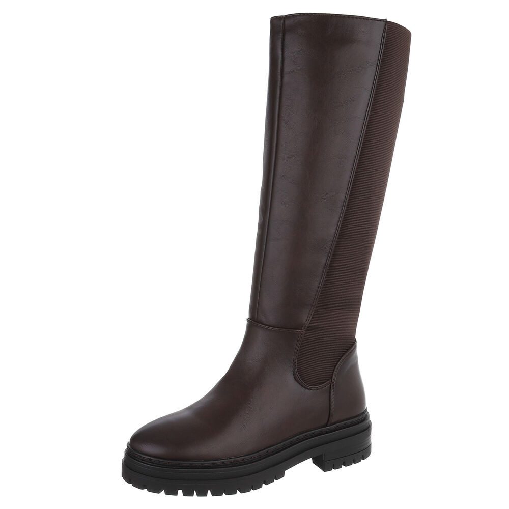 Ital-Design Modische Damen-Stiefel mit Blockabsatz und günstig online kaufen