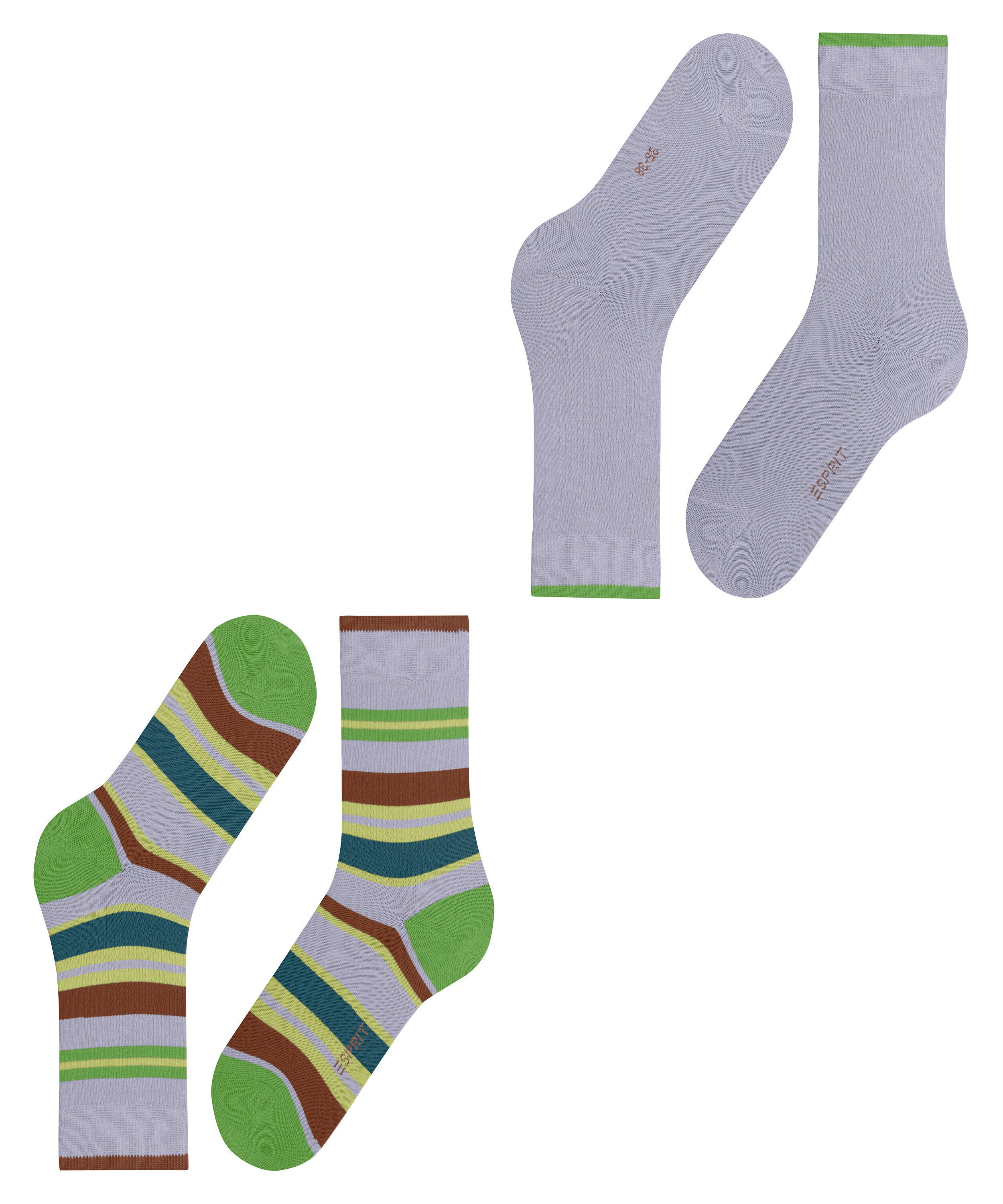 Esprit Socken Retro Stripe 2-Pack Socken (2-Paar)