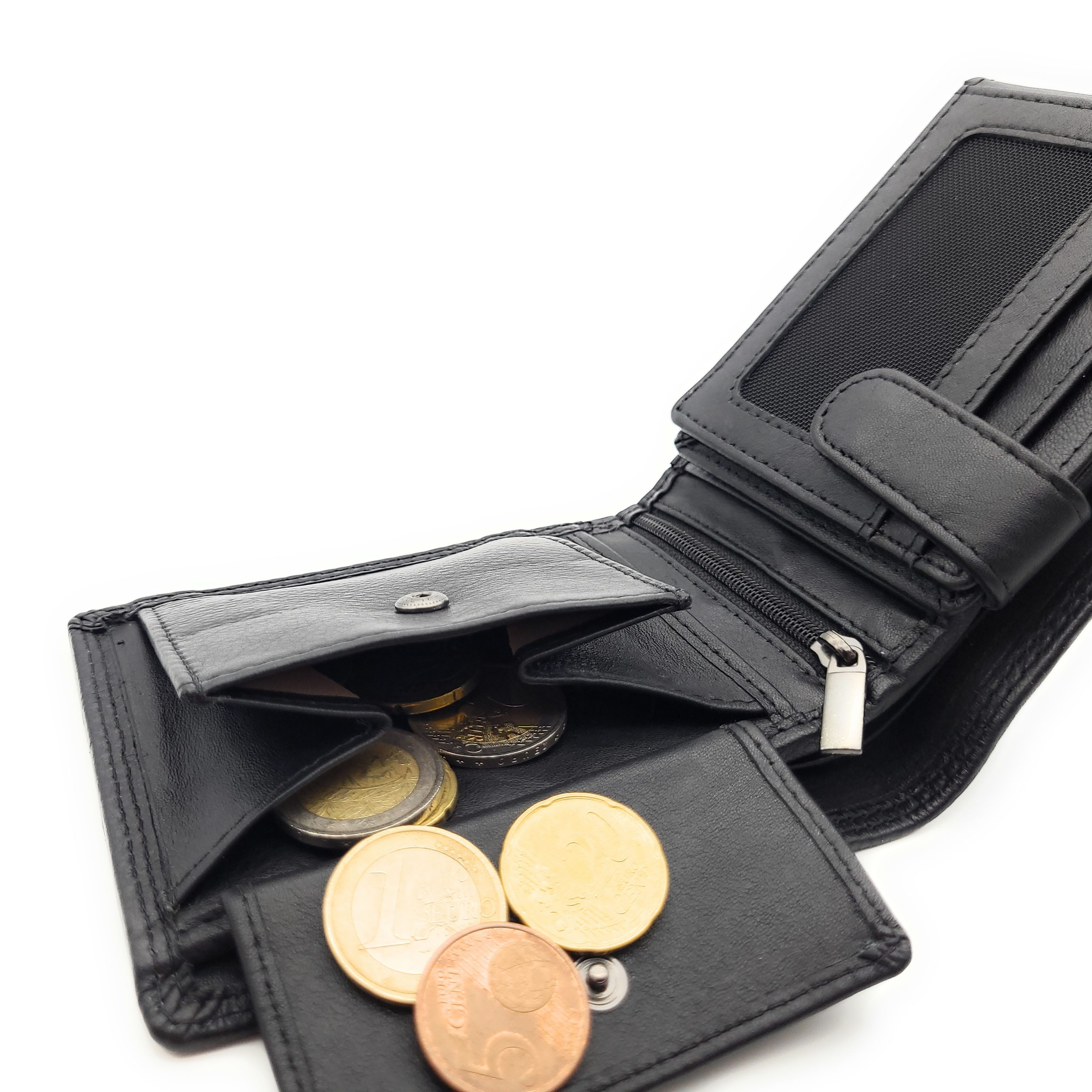 Lemasi Geldbörse echt Leder Herren Portemonnaie mit RFID Schutz Nappaleder, günstig online kaufen