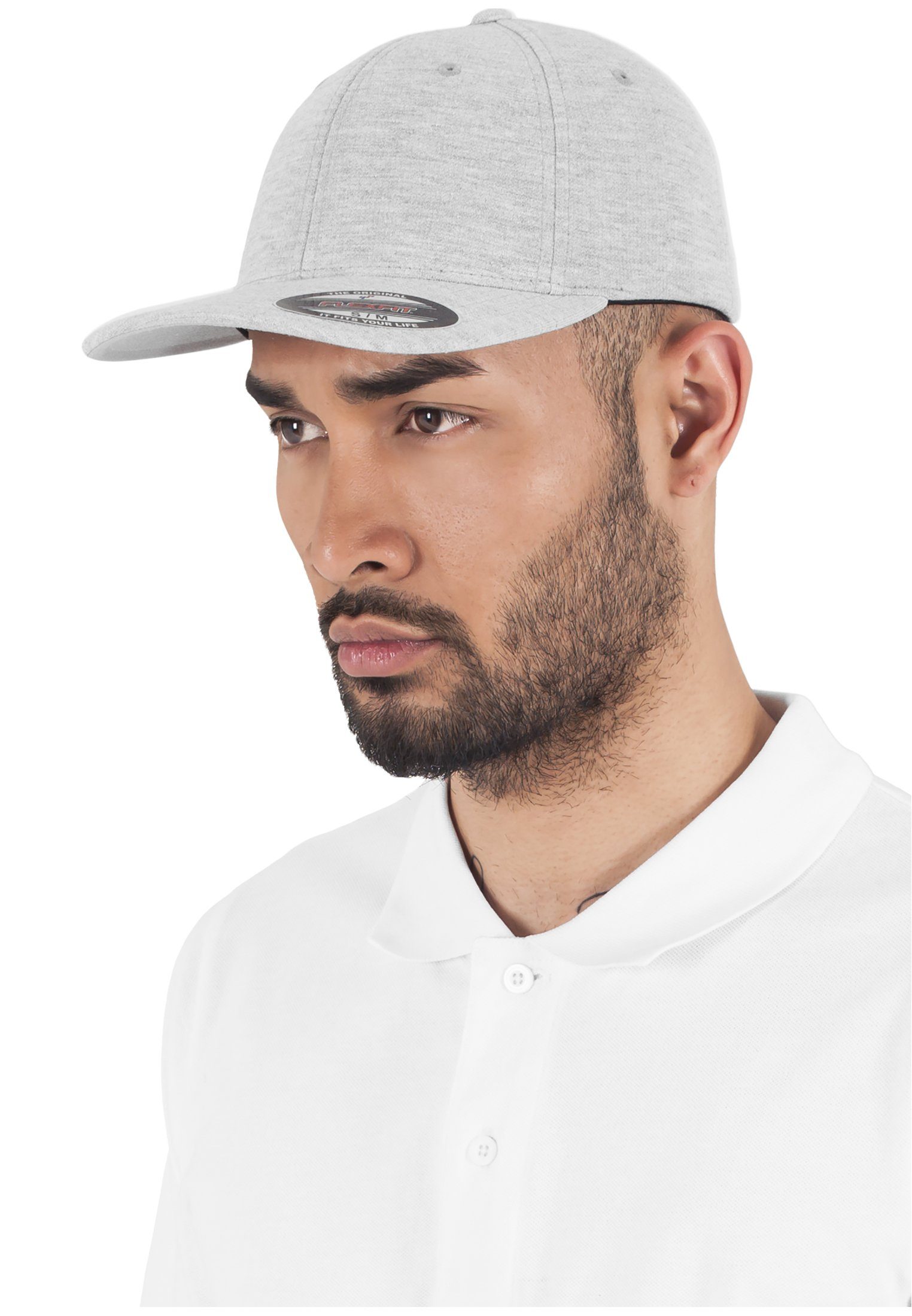 Flexfit Flex Jersey Double Cap heather Flexfit Accessoires