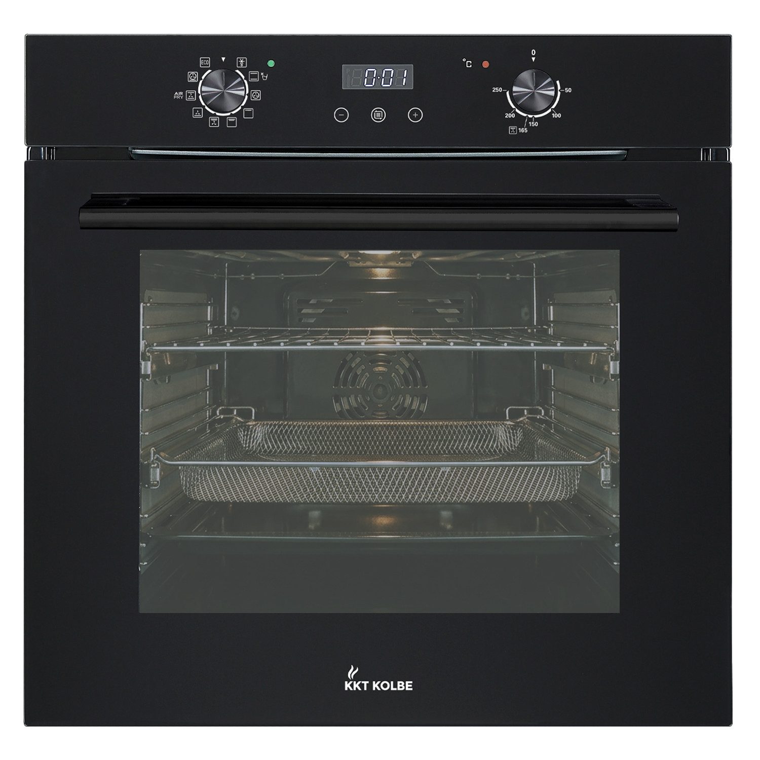 KKT KOLBE Einbaubackofen Backofen Elektroherd BO7010FB, Katalyse, DampfClean, 60cm / Einbauherd / Teleskopauszüge / Heißluft / AirFry / Katalyse