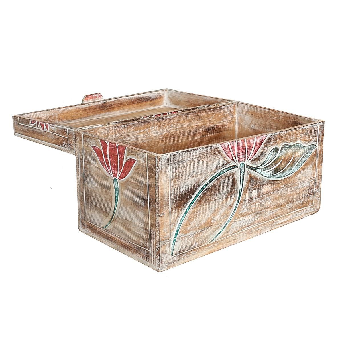 Oriental Galerie Truhe Truhe Blumen Modell Baris Mittel 50 cm
