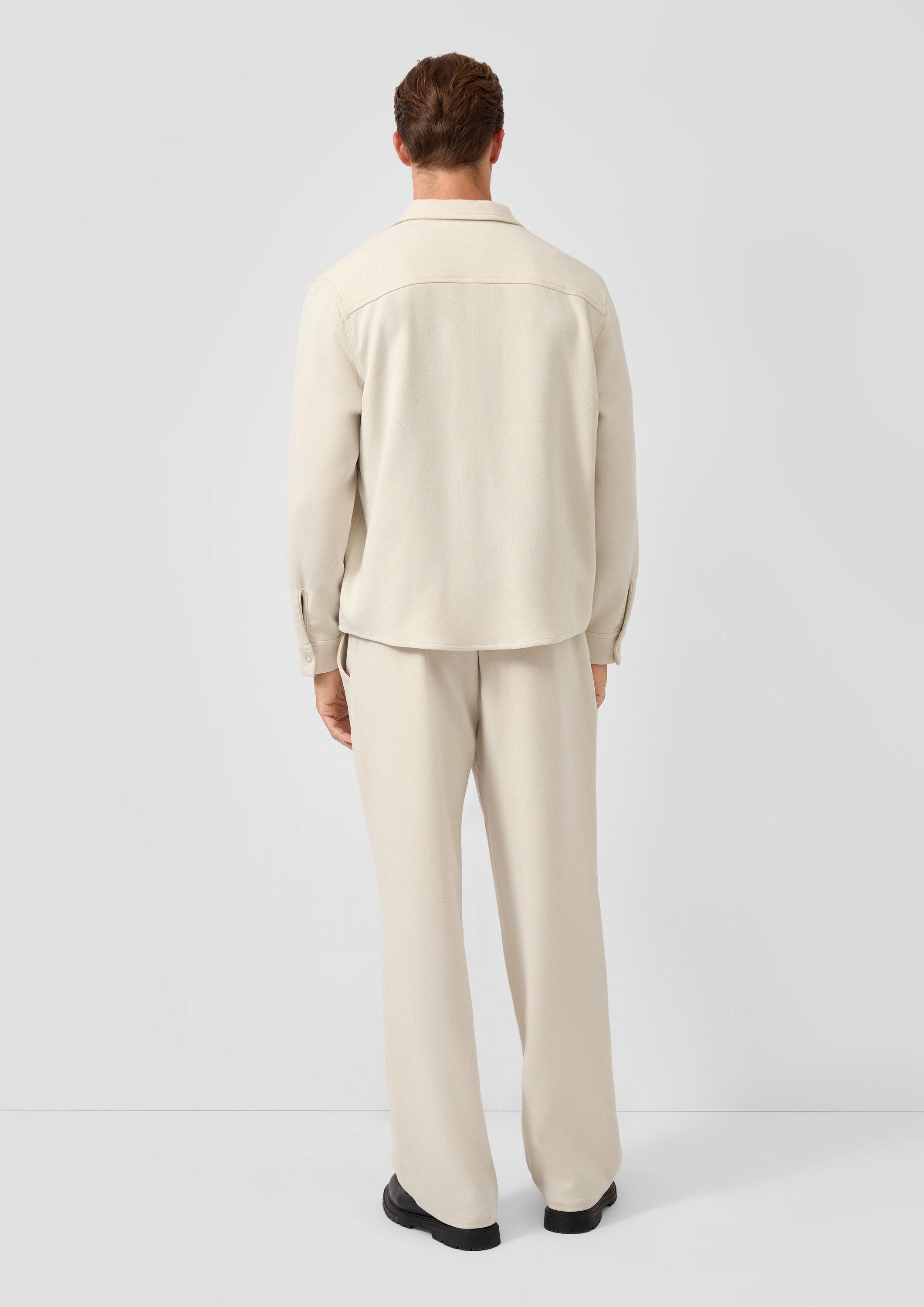 s.Oliver Hemdjacke Indoor-Jacke Lässiges Overshirt aus Stretch-Gewebe