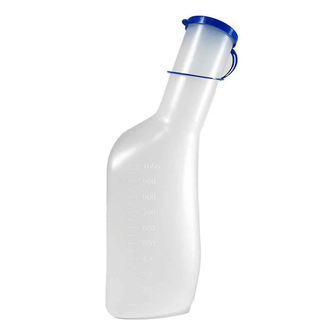 BODY PRODUCTS Relax Pharma und Kosmetik GmbH Urin-Flasche Urinflasche für Männer Kunststoff 1000 ml 1 Stück (1 St., 1000 ml), autoklavierbar, wiederverwendbar, graduiert
