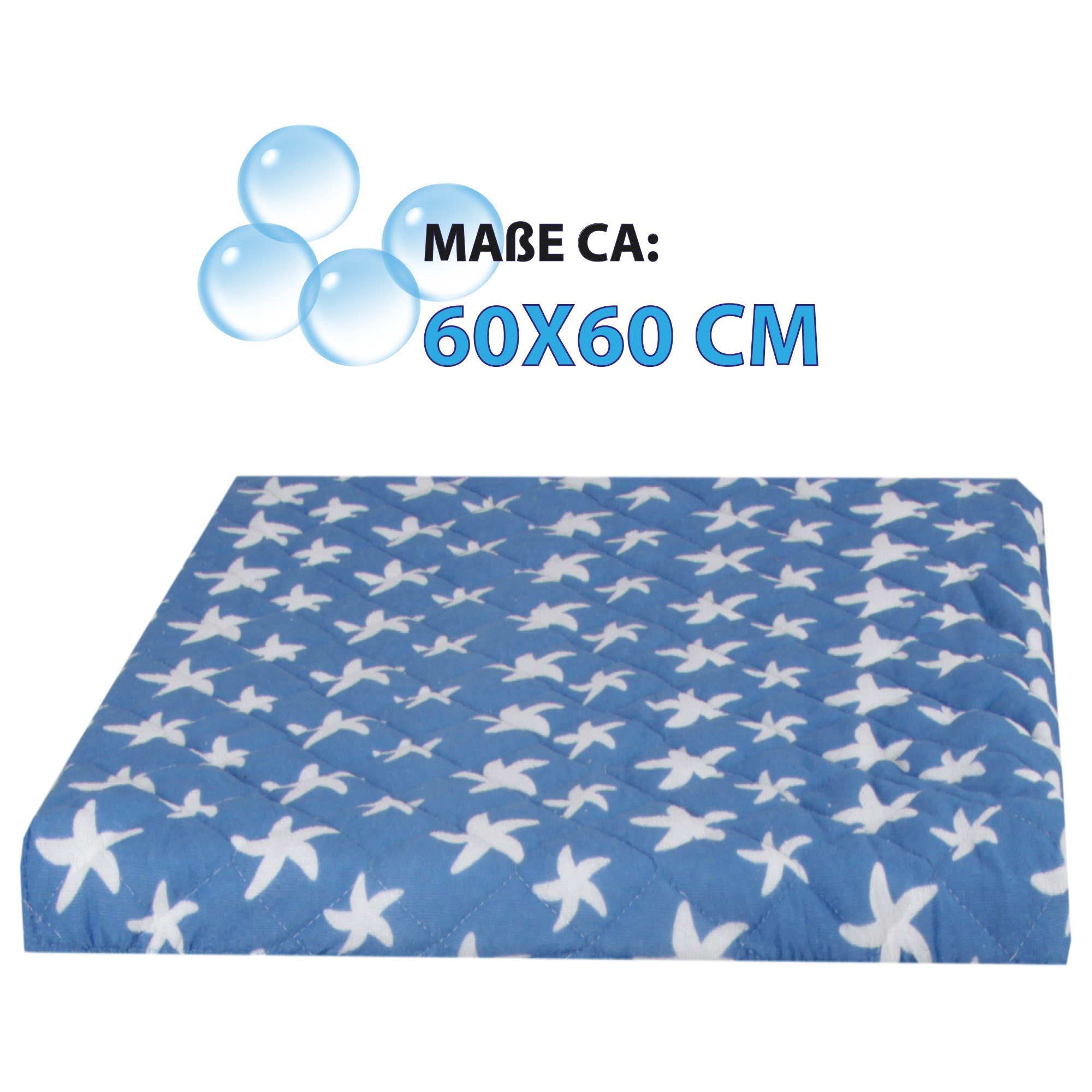 Bestlivings Waschmaschinenbezug 60x60cm aus Baumwolle/Polyester, mit Gummizug, Frottee-Steppung, maschinenwaschbar & trocknergeeignet