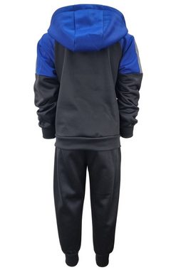 Fashion Boy Trainingsanzug Thermo Trainingsanzug Freizeitanzug in Blau/Schwarz JF505