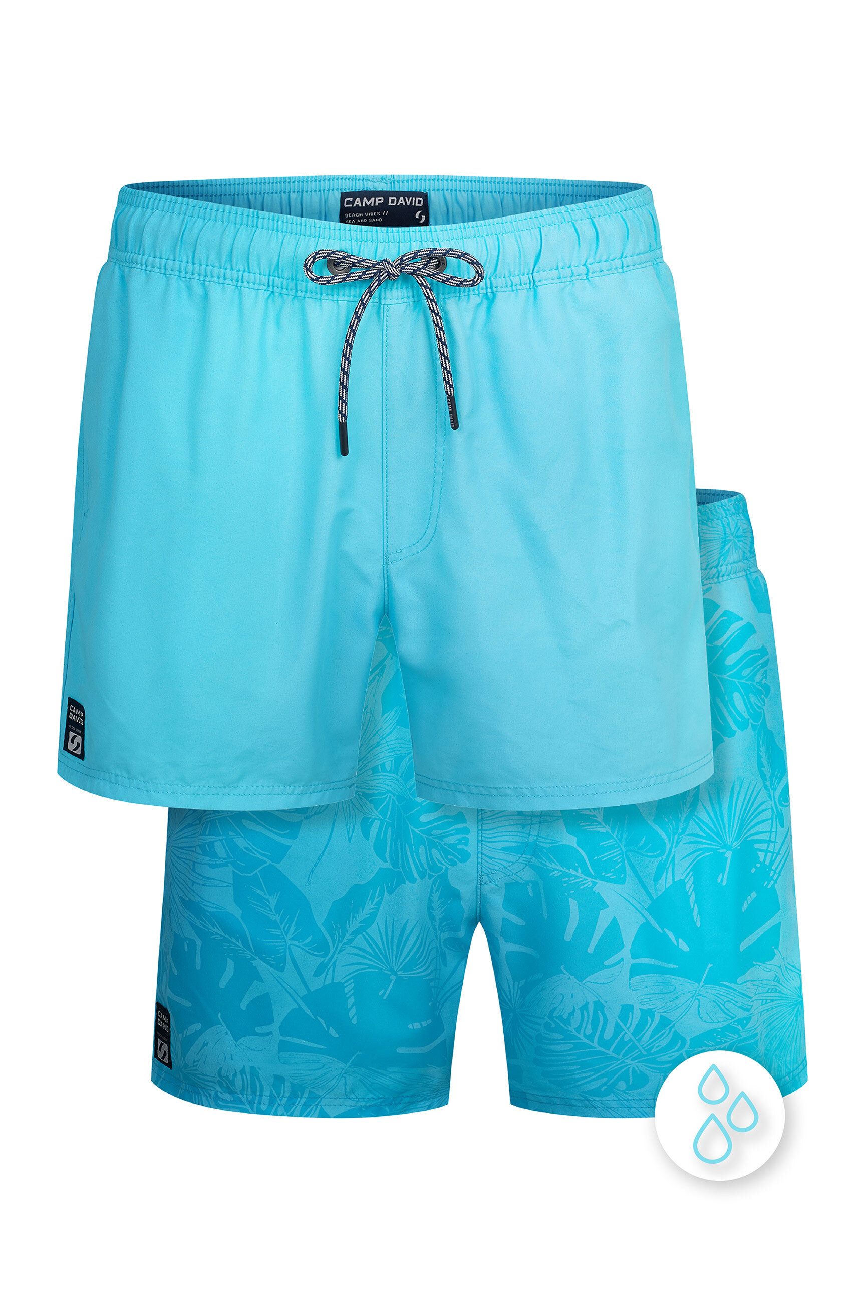 CAMP DAVID Badeshorts mit Einschubtaschen & einer Gesäßtasche günstig online kaufen