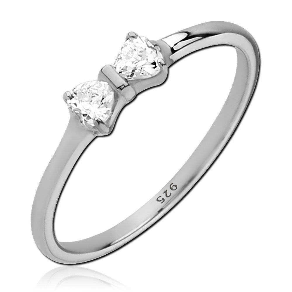 viva-adorno Silberring Damenring Fingerring 925 Sterlingsilber Kristall Sch günstig online kaufen