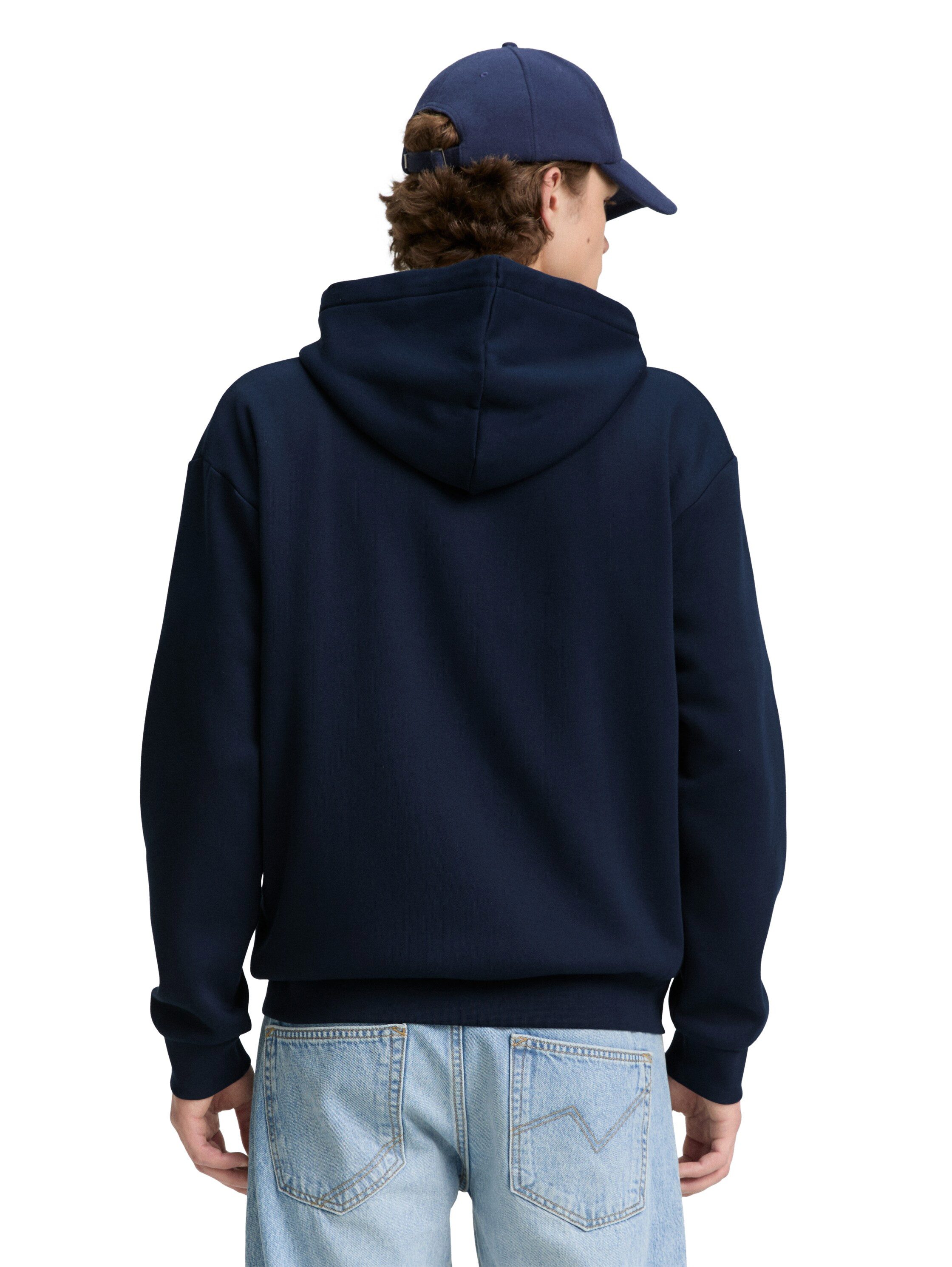 TOM TAILOR Denim Kapuzensweatjacke mit Logostickerei günstig online kaufen