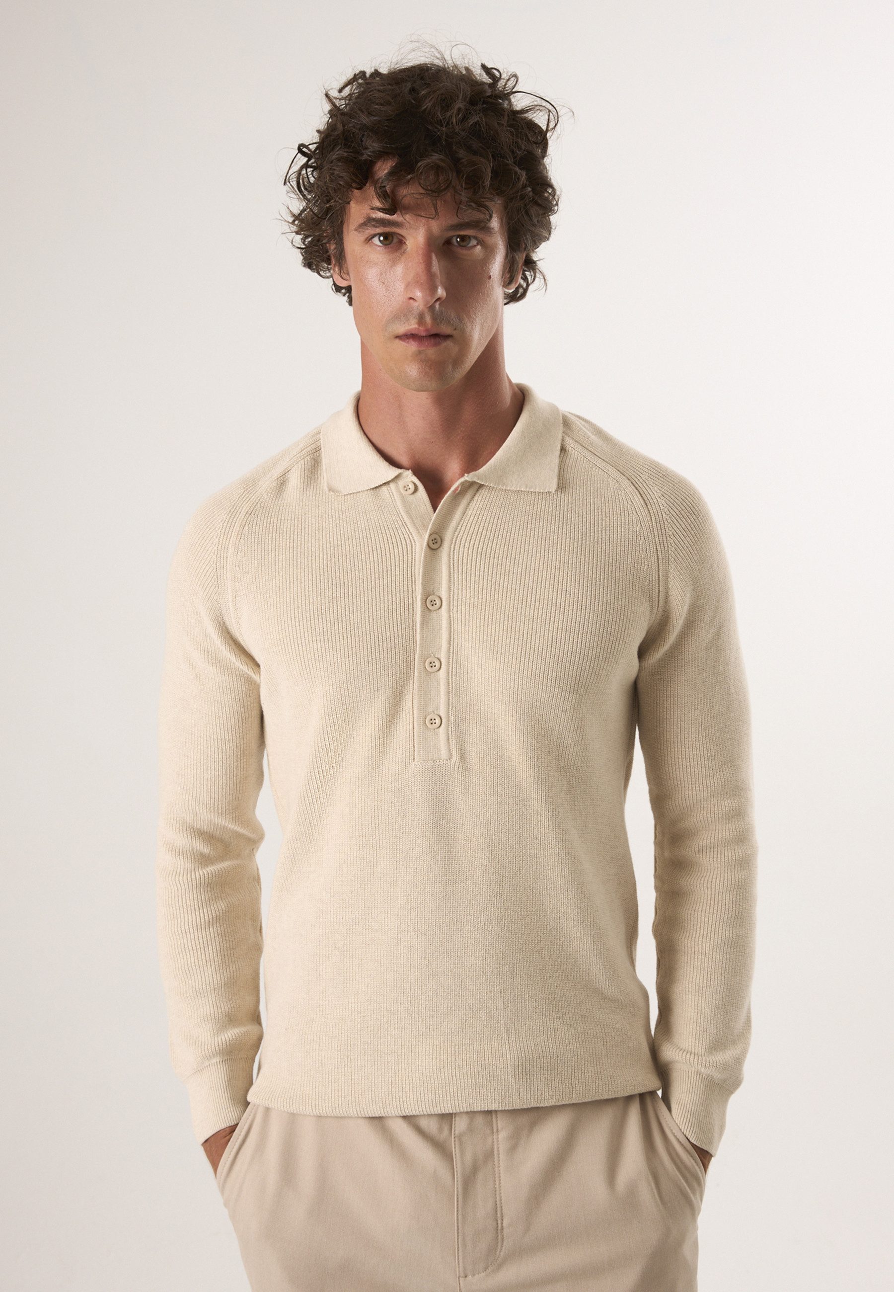 Felix Hardy Polokragenpullover Pullover mit Rollkragen und Knöpfen