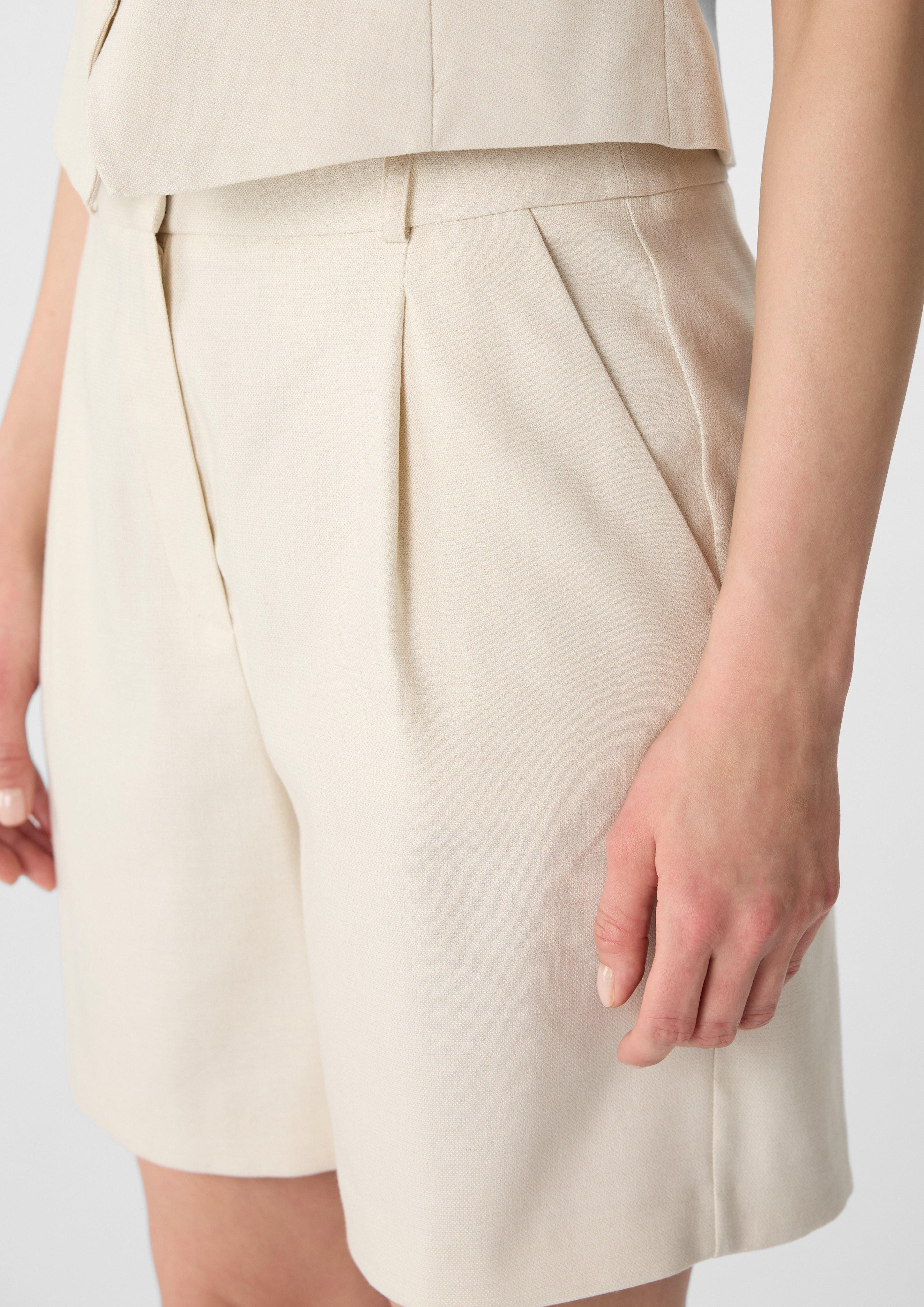 Comma Chinoshorts Shorts aus Leinenmix im günstig online kaufen