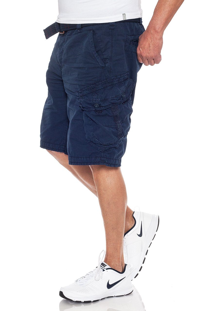 off mit 3 Lag Dark Grey Cargoshorts Gürtel Take Jet