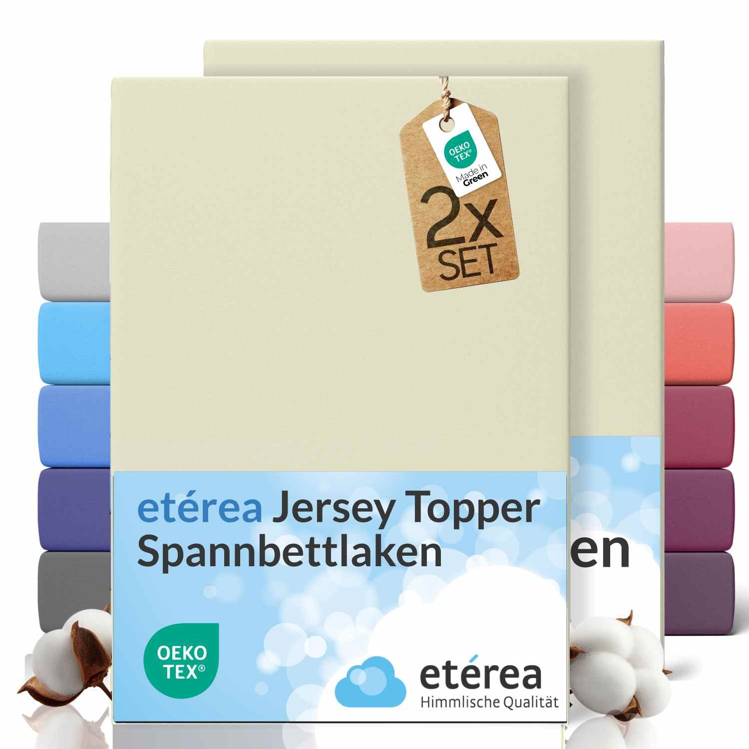 etérea Himmlische Qualität Spannbettlaken etérea 2 Stück Comfort Jersey Top günstig online kaufen