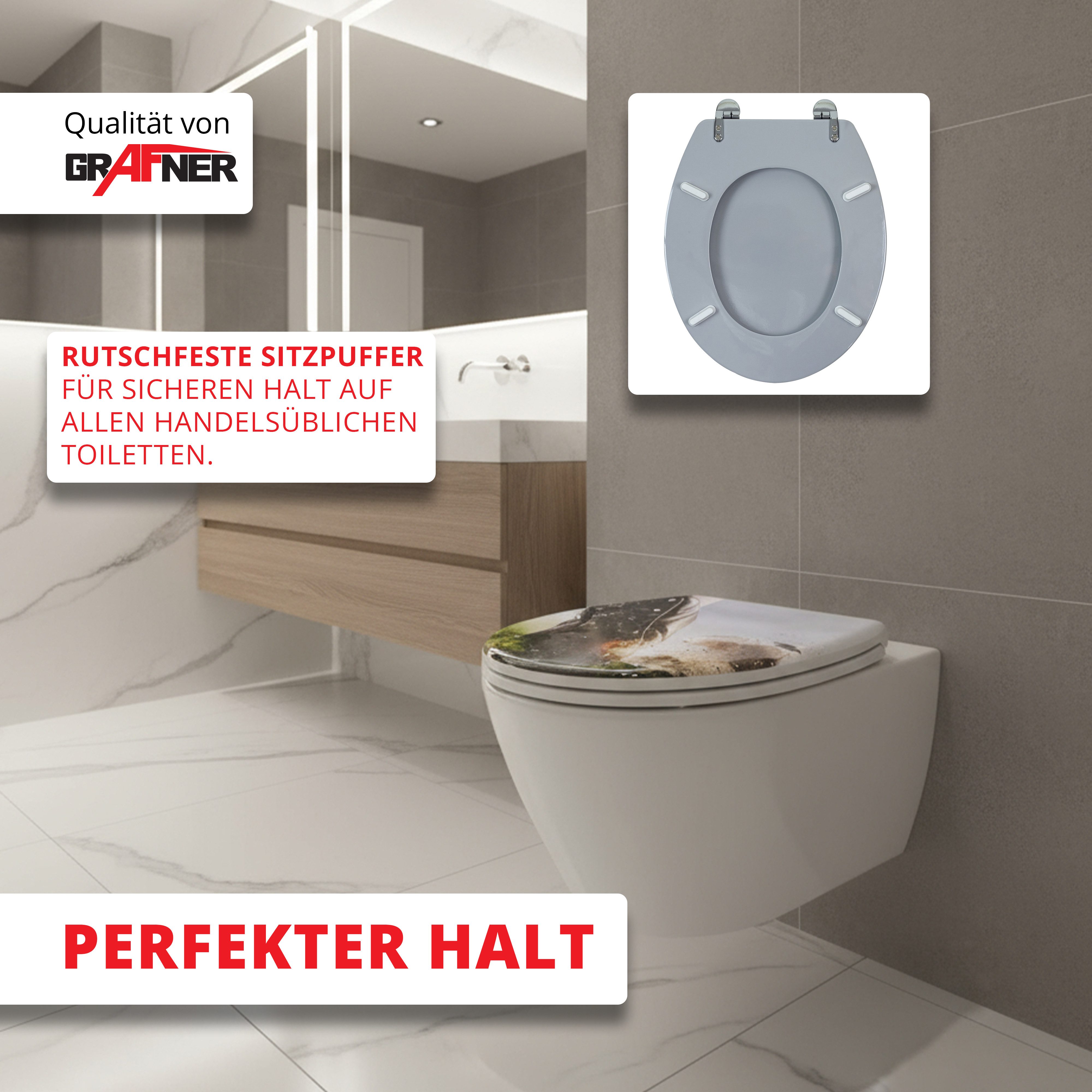 Grafner WC-Sitz Grafner WC Sitz aus MDF Toilettensitz verschiedene Motive – Bild 5 von 5