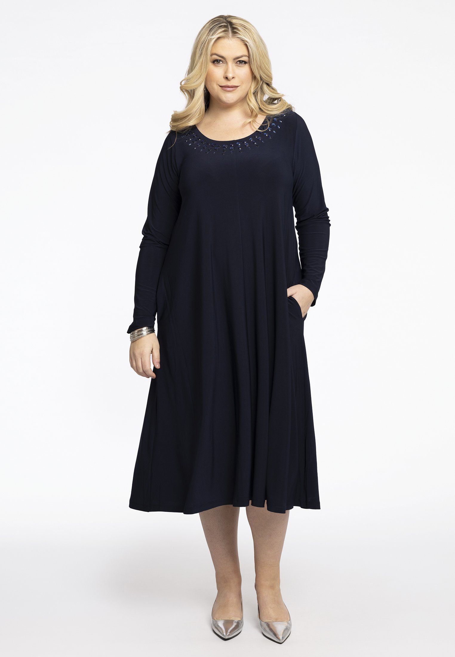YOEK A-Linien-Kleid Damen Kleid Große Größen günstig online kaufen