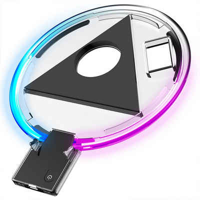 Tadow Ladestation für PS5-Konsole, Konsolenständer RGB-Ladeschale PlayStation 5-Controller