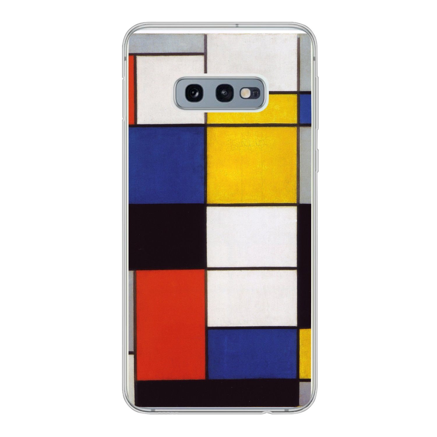 MuchoWow Handyhülle für Samsung Galaxy S10e Komposition A - Piet Mondrian, Phone Case, Silikon, Schutzhülle Dünn